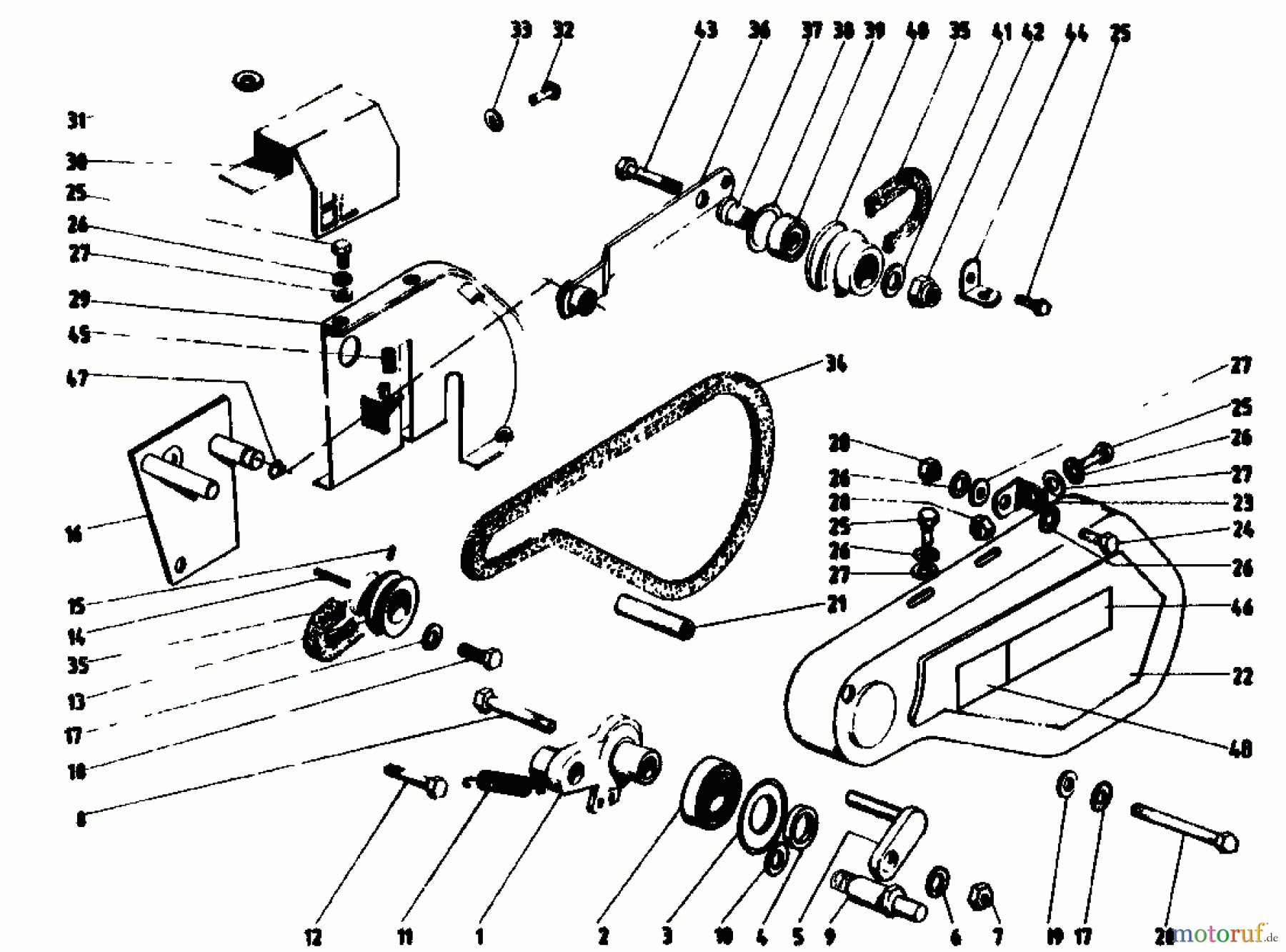 Golf Motorhacken 162 MS 4 07514.04 (1988) Fahrantrieb