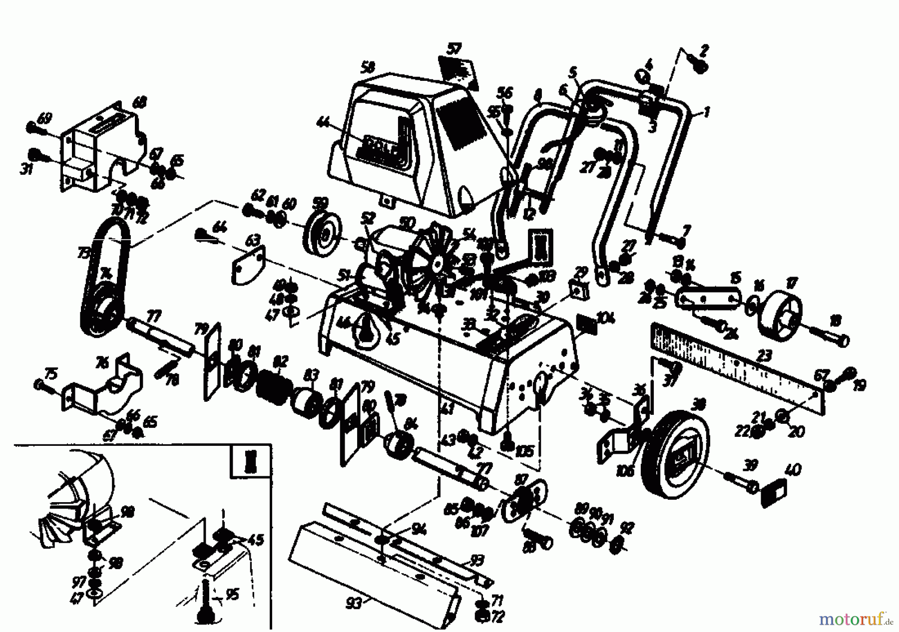 Golf Elektrovertikutierer 135 VE 02645.08 (1988) Grundgerät