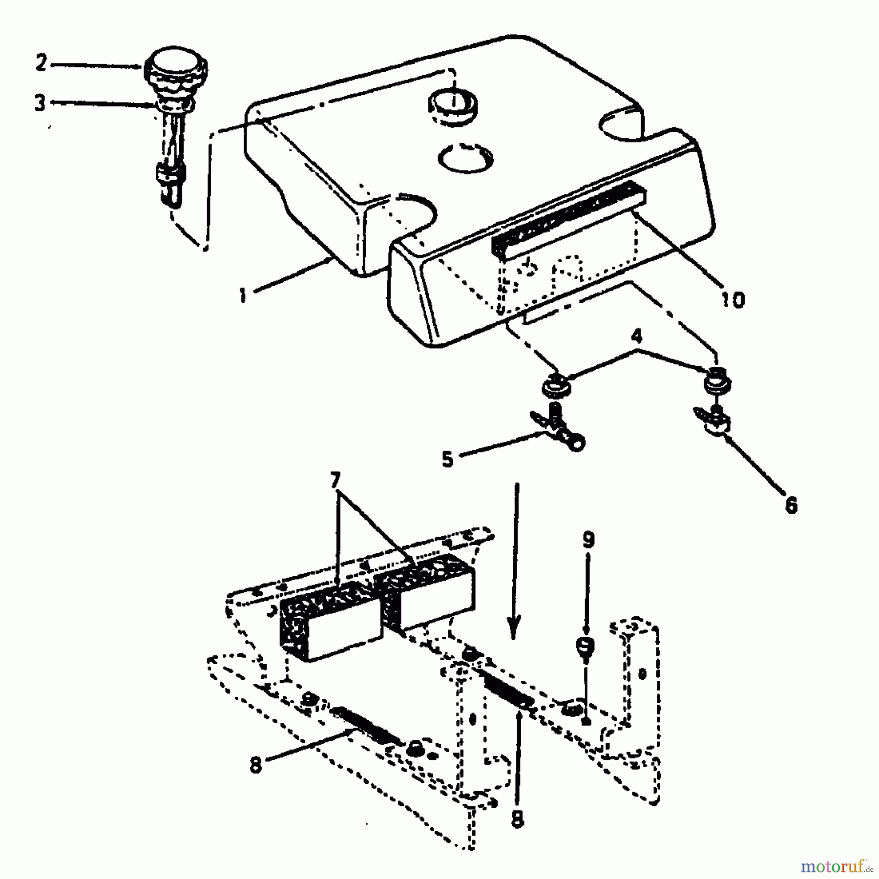 Cub Cadet Kompakttraktoren 1772 1772 (1989) Tank