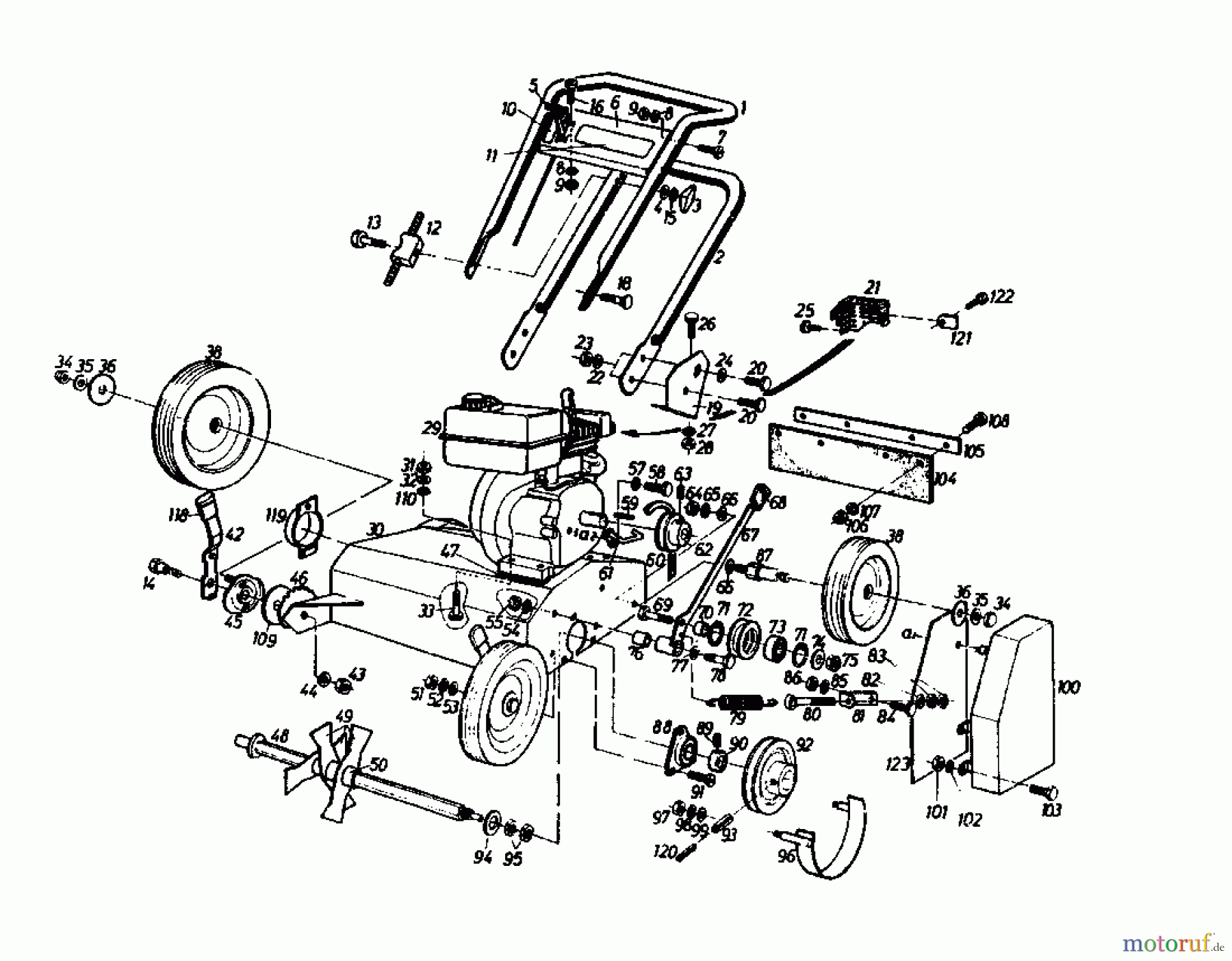 Gutbrod Motorvertikutierer VS 50 A 00053.01 (1988) Grundgerät