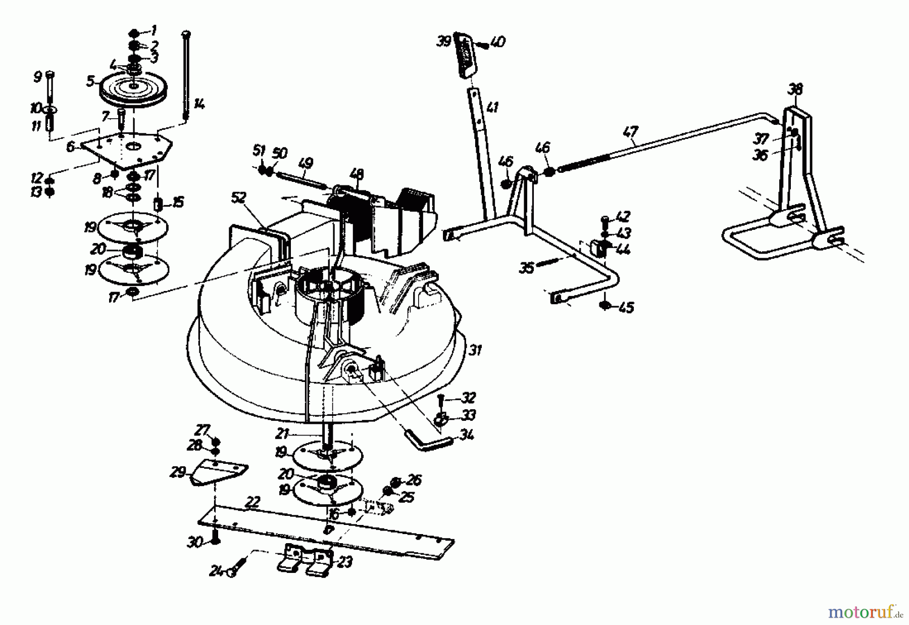 Gutbrod Rasentraktoren Sprint 800 E 02840.05 (1988) Mähwerk 66cm