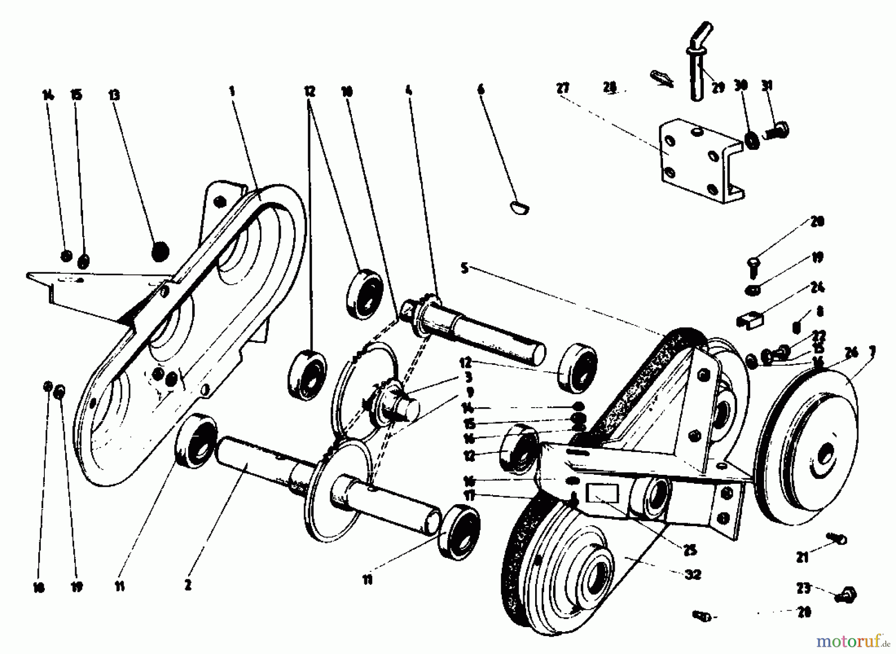 Gutbrod Motorhacken MB 60-52 07514.03 (1988) Kettenkasten
