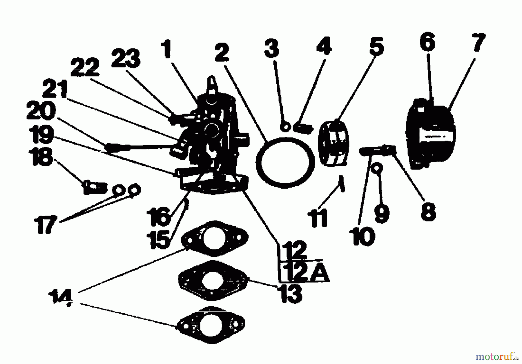  Gutbrod Balkenmäher BM 100-2/G 07507.01  (1988) Vergaser