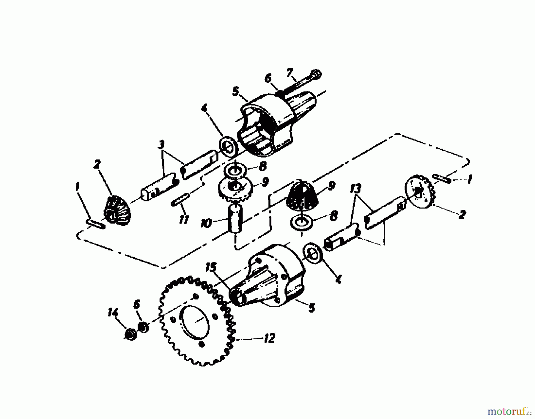 Gutbrod Rasentraktoren 810 HEBS 02651.03 (1988) Differential