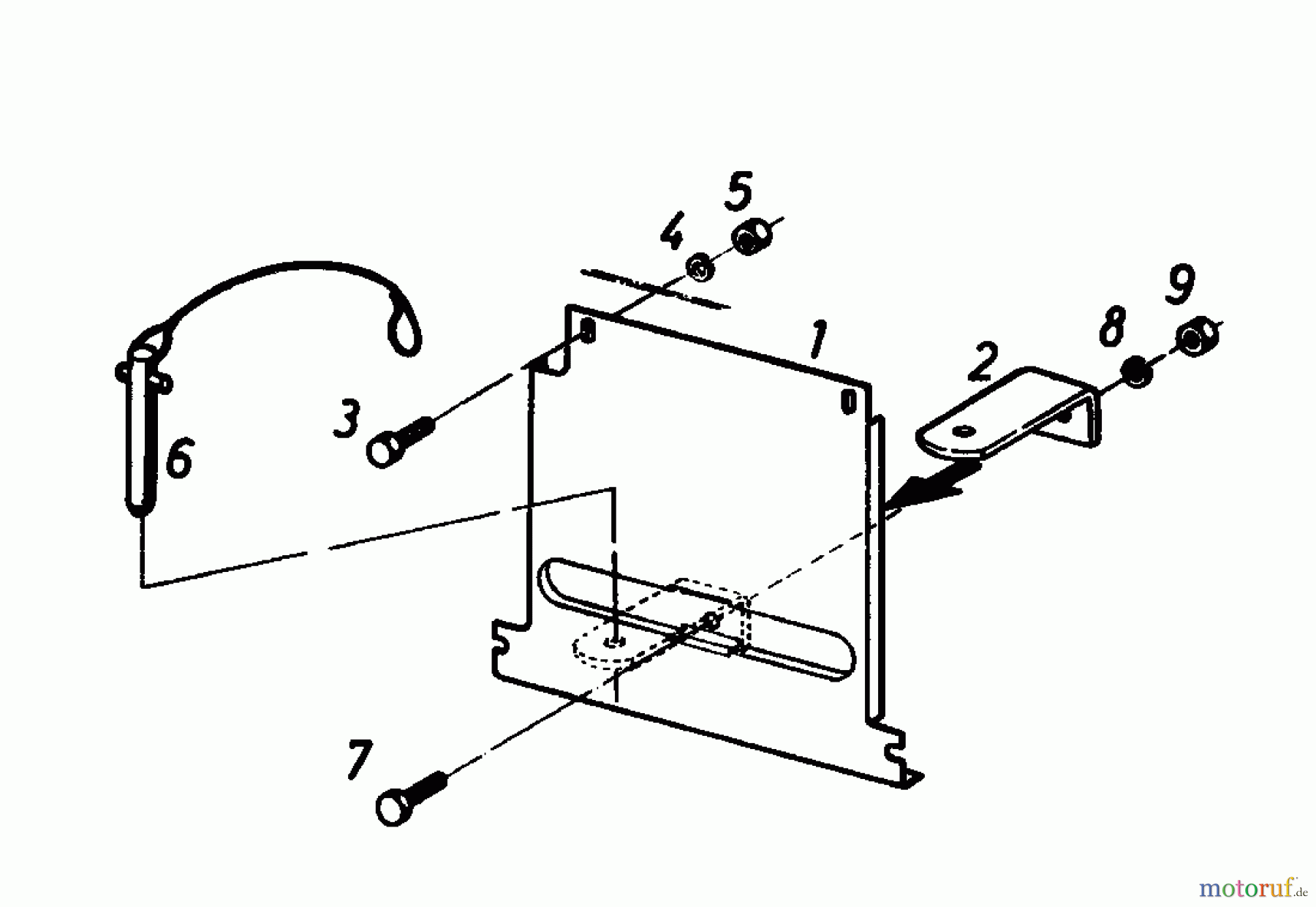 Gutbrod Rasentraktoren 810 HEBS 02651.03 (1988) Anhängekupplung
