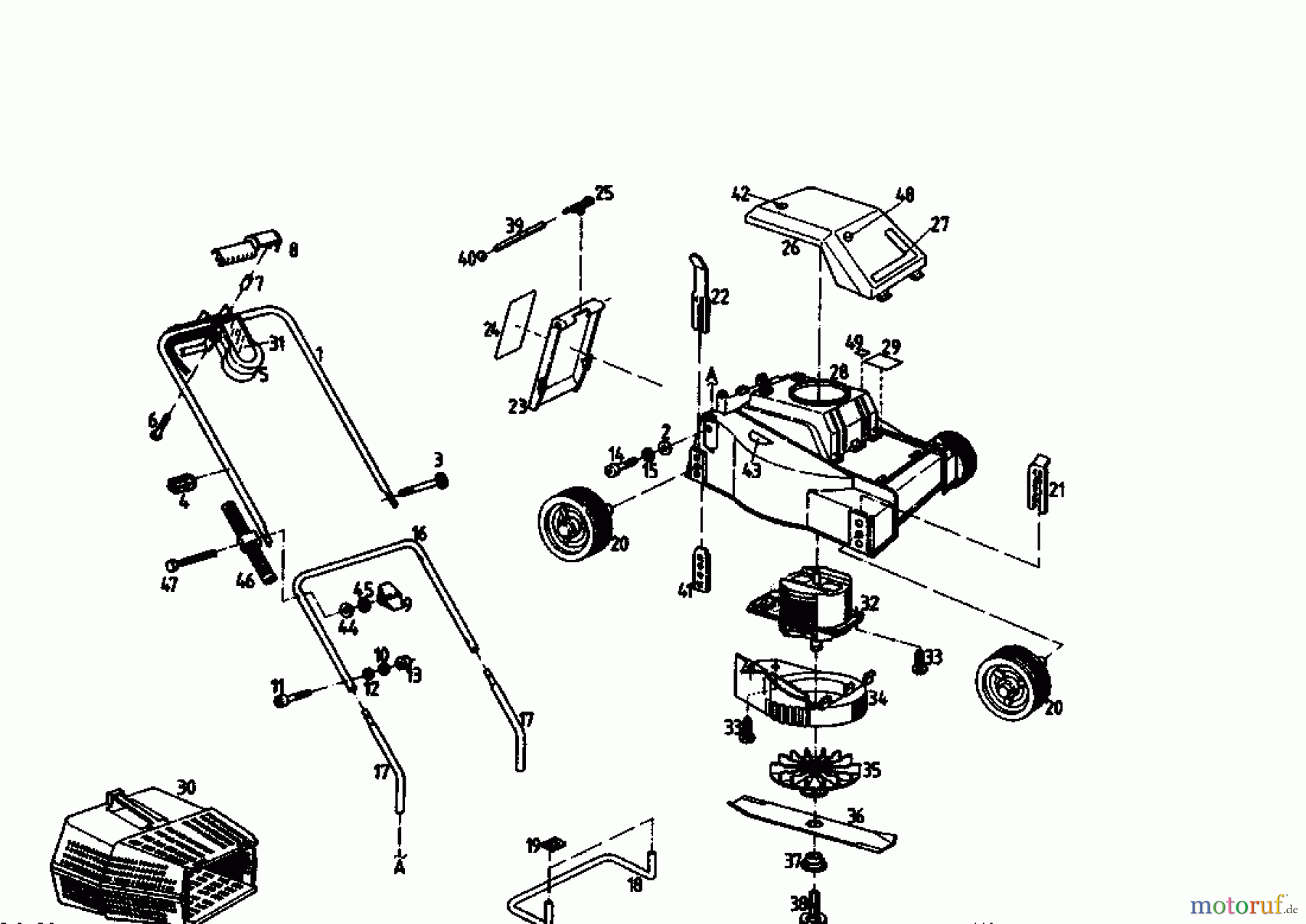  Golf Elektromäher 132 HE 02845.04  (1989) Grundgerät