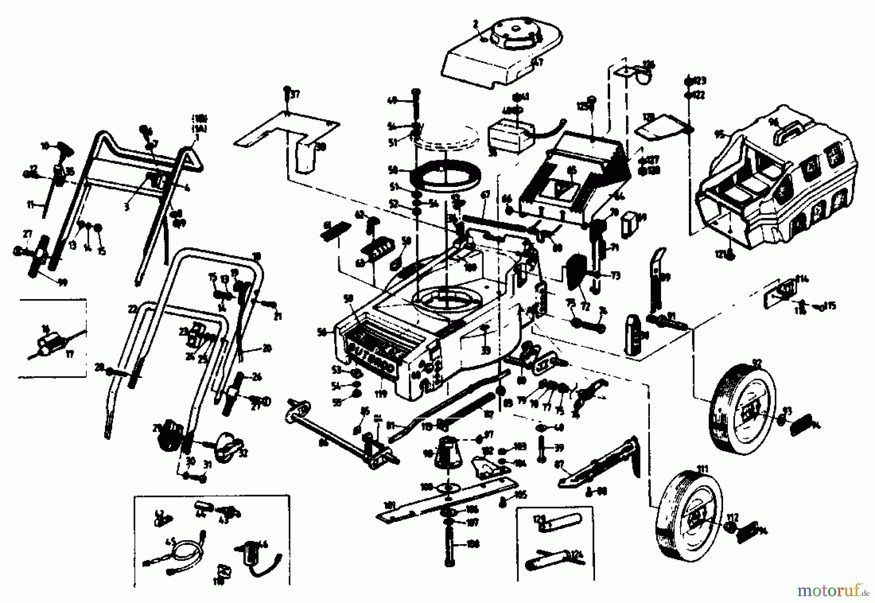 Gutbrod Motormäher HB 40 BS 02896.04 (1989) Grundgerät