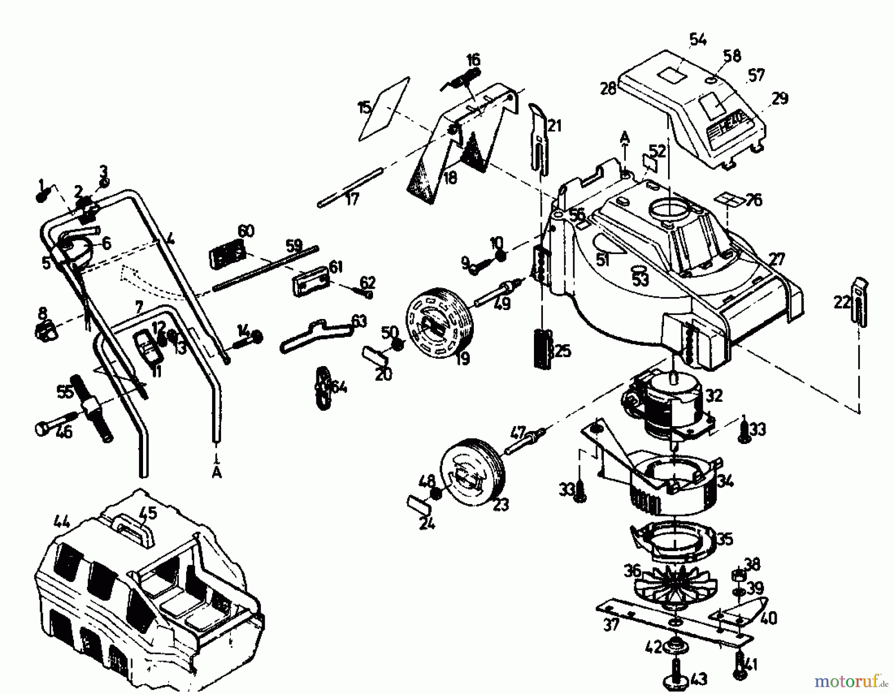  Gutbrod Elektromäher HE 40 02889.04  (1989) Grundgerät