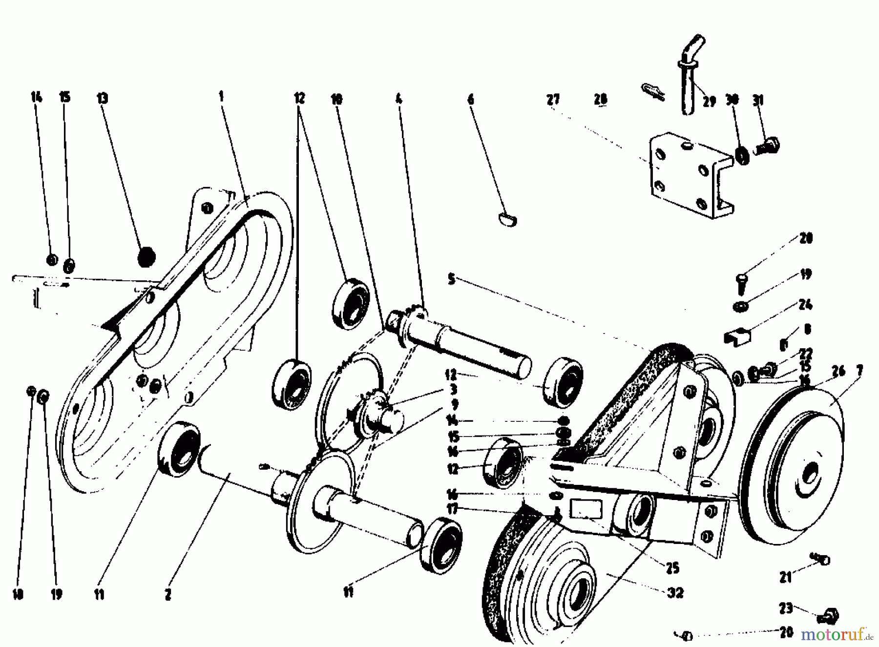  Golf Motorhacken 162 MS 4 07514.04  (1990) Kettenkasten