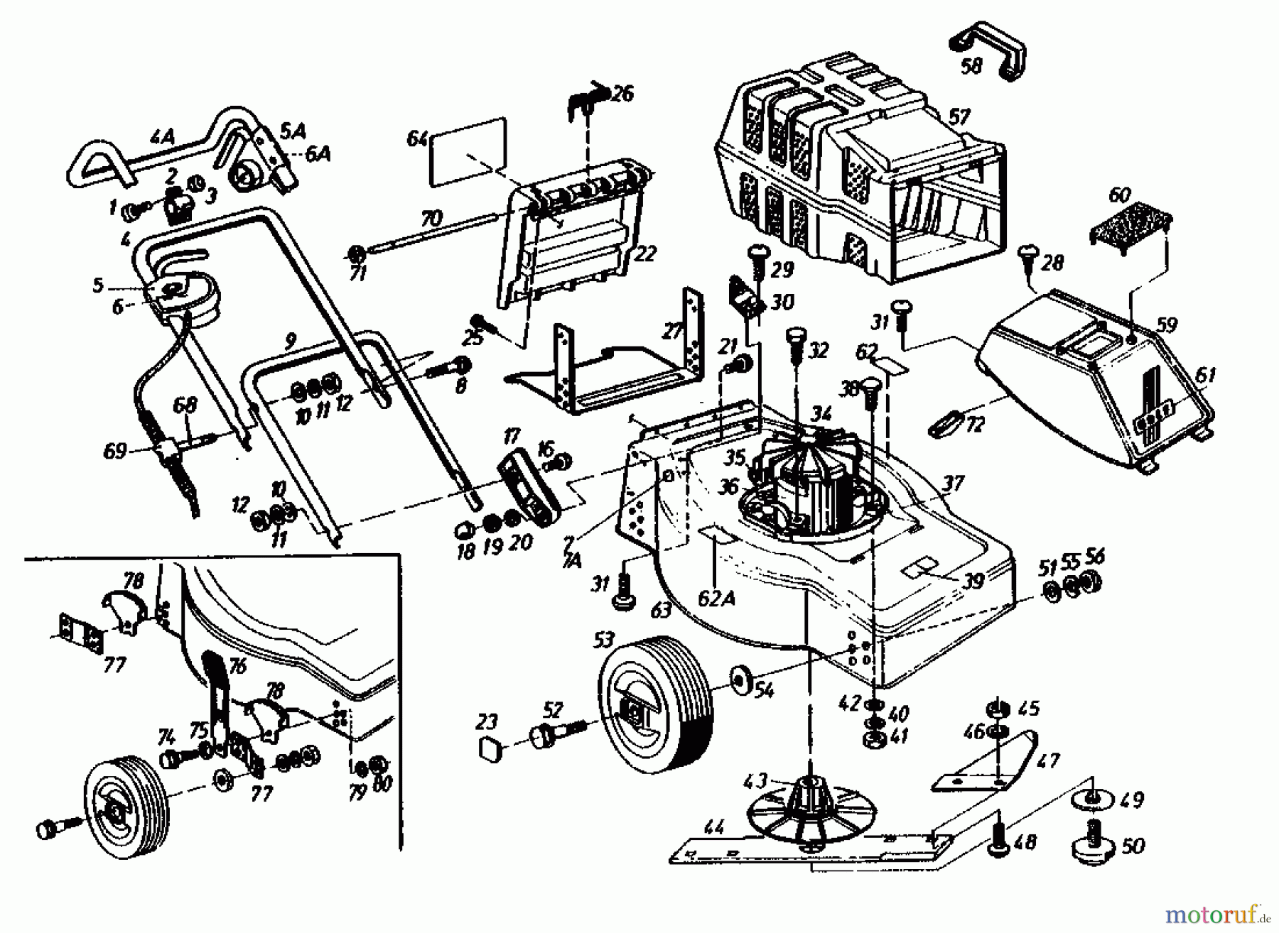 Golf Elektromäher E 02881.01 (1990) Grundgerät