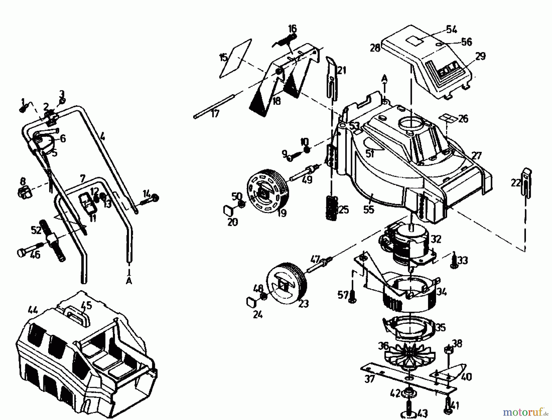 Golf Elektromäher 140 HEF 02889.09 (1990) Grundgerät