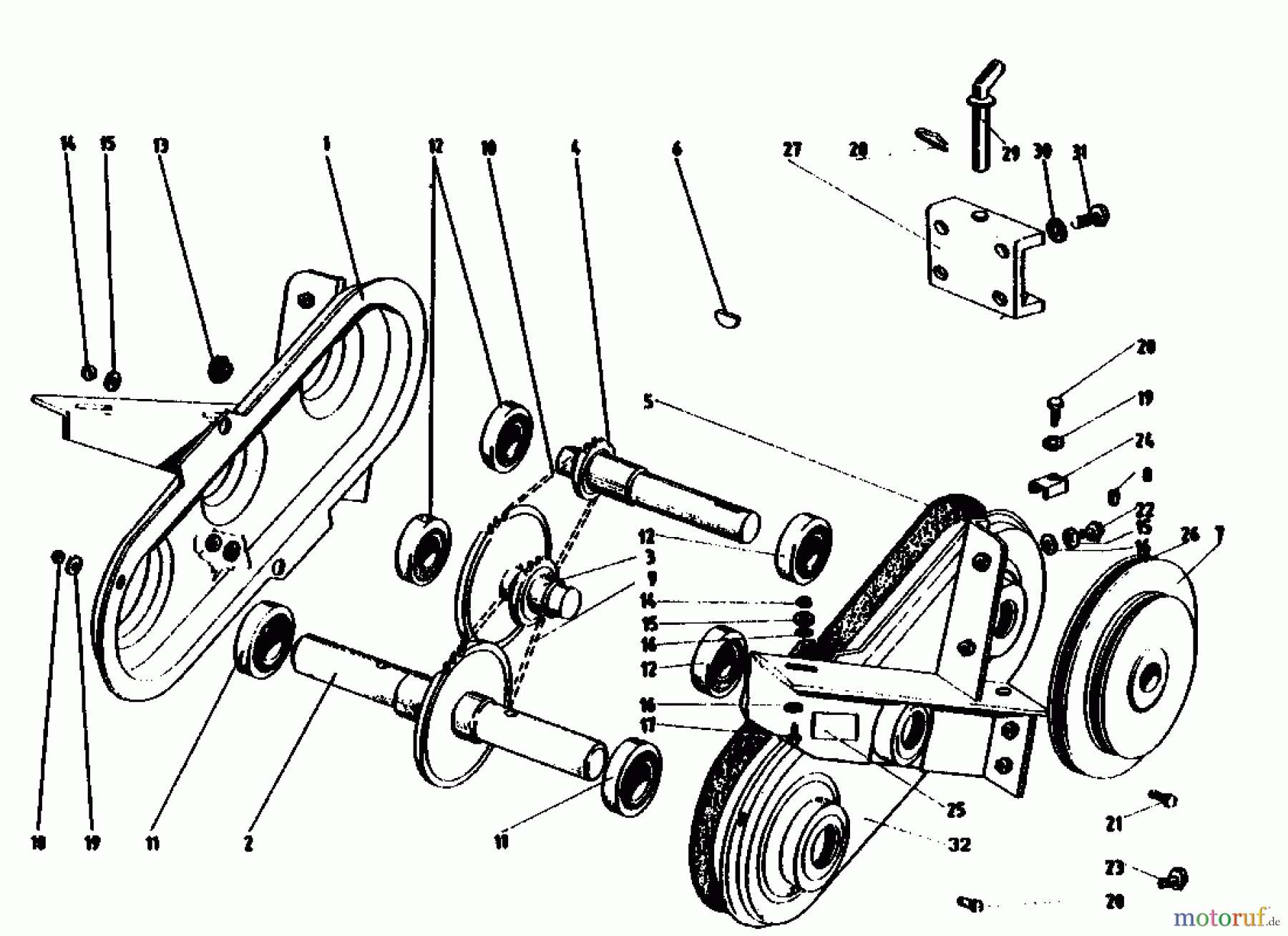 Gutbrod Motorhacken MB 60-52 07514.03  (1990) Kettenkasten