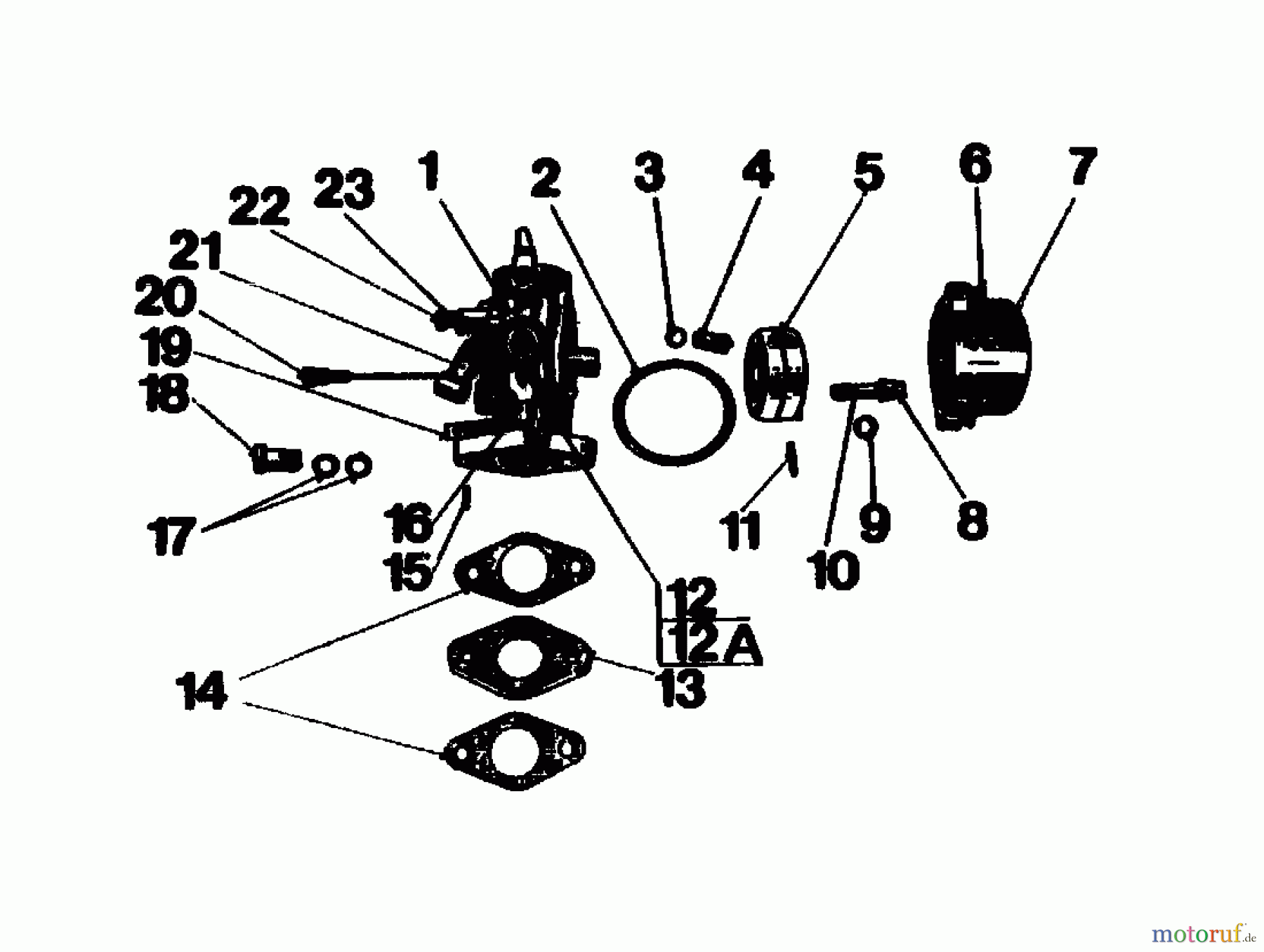Gutbrod Balkenmäher BM 100-2/G 07507.01 (1990) Vergaser