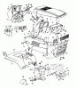 MTD SUPER 18-117 N 141-849H (1991) Ersatzteile Armaturenbrett, Motorhaube 9-Style, Sitzwanne