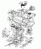 Columbia 111/810 131-337D (1991) Ersatzteile Fahrantrieb, Motorkeilriemenscheibe, Pedal, Räder hinten