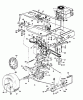 Super 12-96 N 131-659F (1991) Ersatzteile Fahrantrieb, Motorkeilriemenscheibe, Pedal, Räder hinten