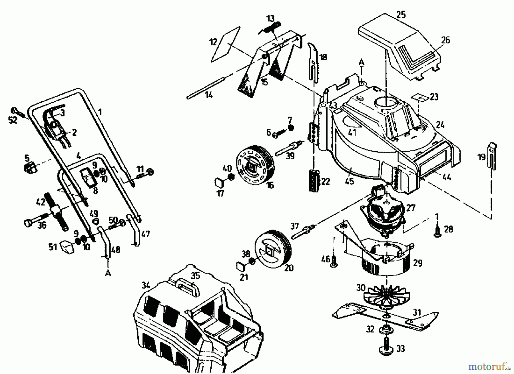  Golf Elektromäher 140 HE 02806.02  (1991) Grundgerät