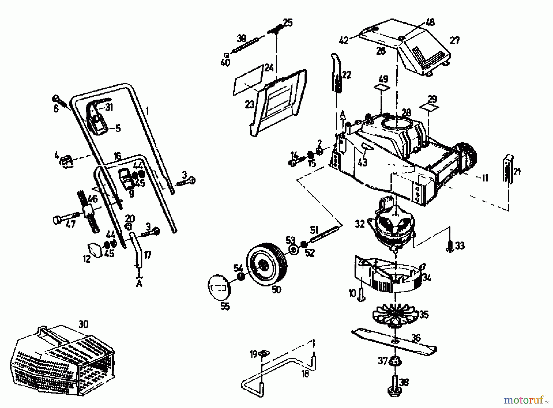 Golf Elektromäher 132 HE 02845.08 (1991) Grundgerät