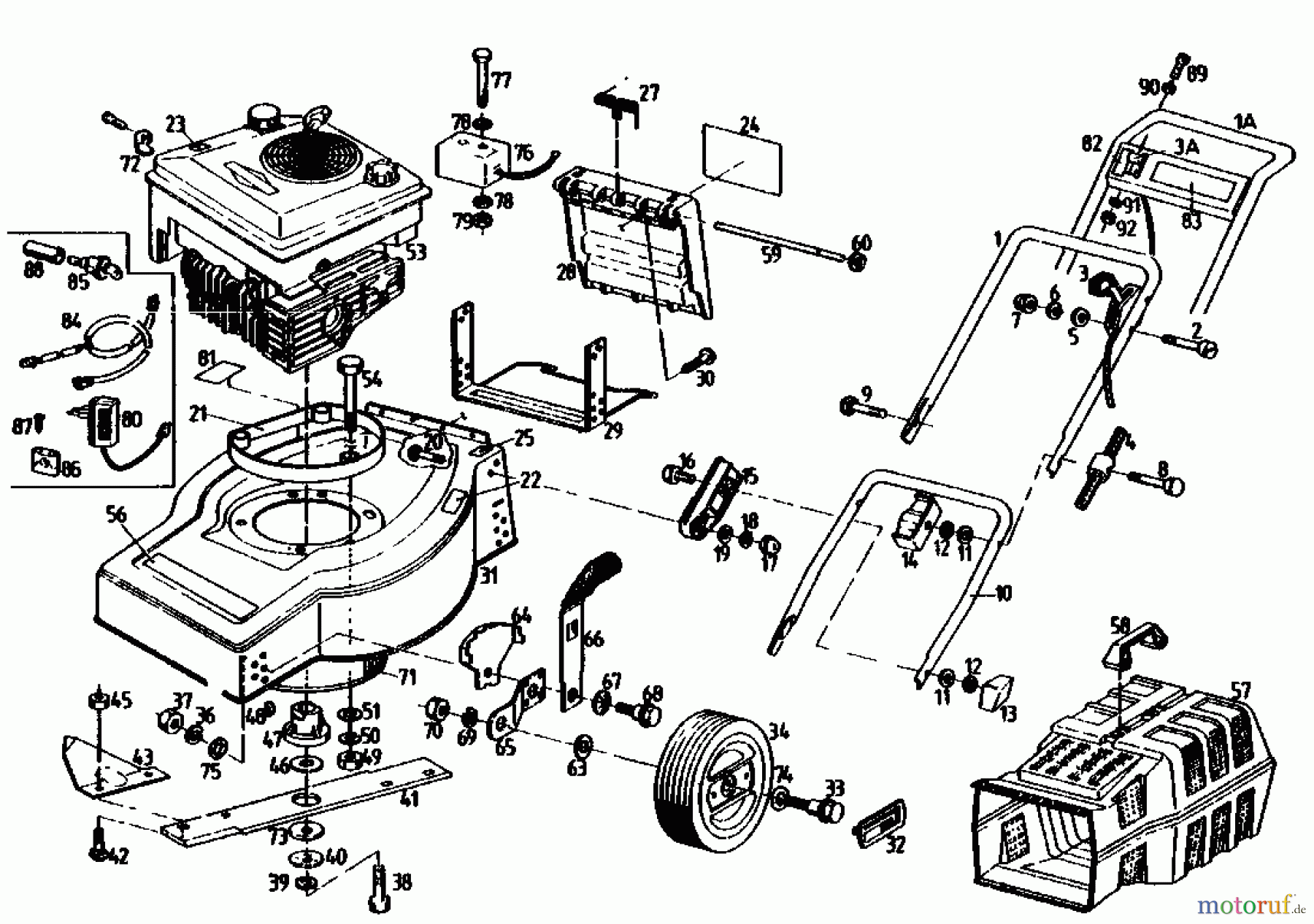 Gutbrod Motormäher TURBO HBS 02893.06 (1991) Grundgerät