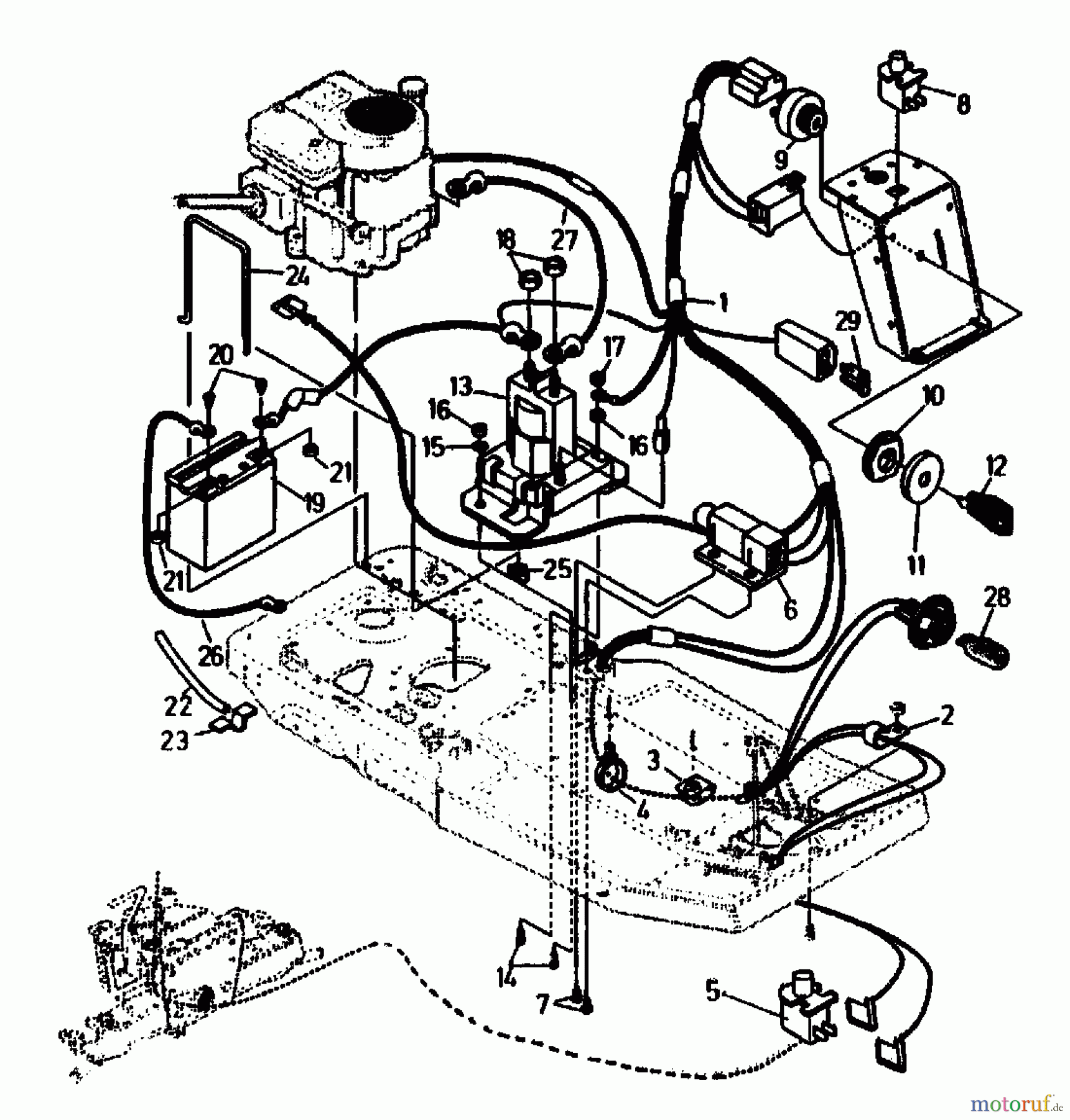 Gutbrod Rasentraktoren ASB 90-10 04015.01 (1991) Elektroteile