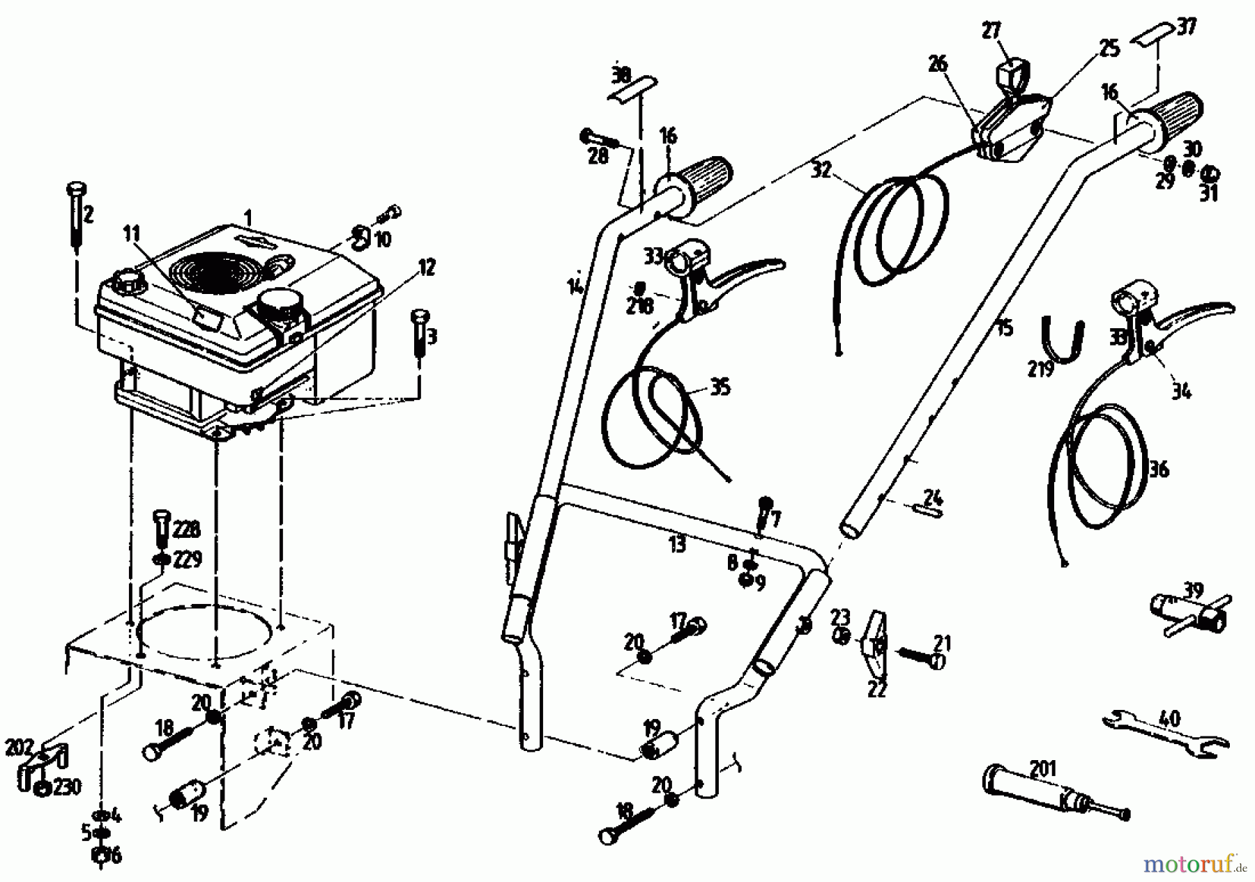Gutbrod Balkenmäher BM 710 07515.03 (1991) Holm