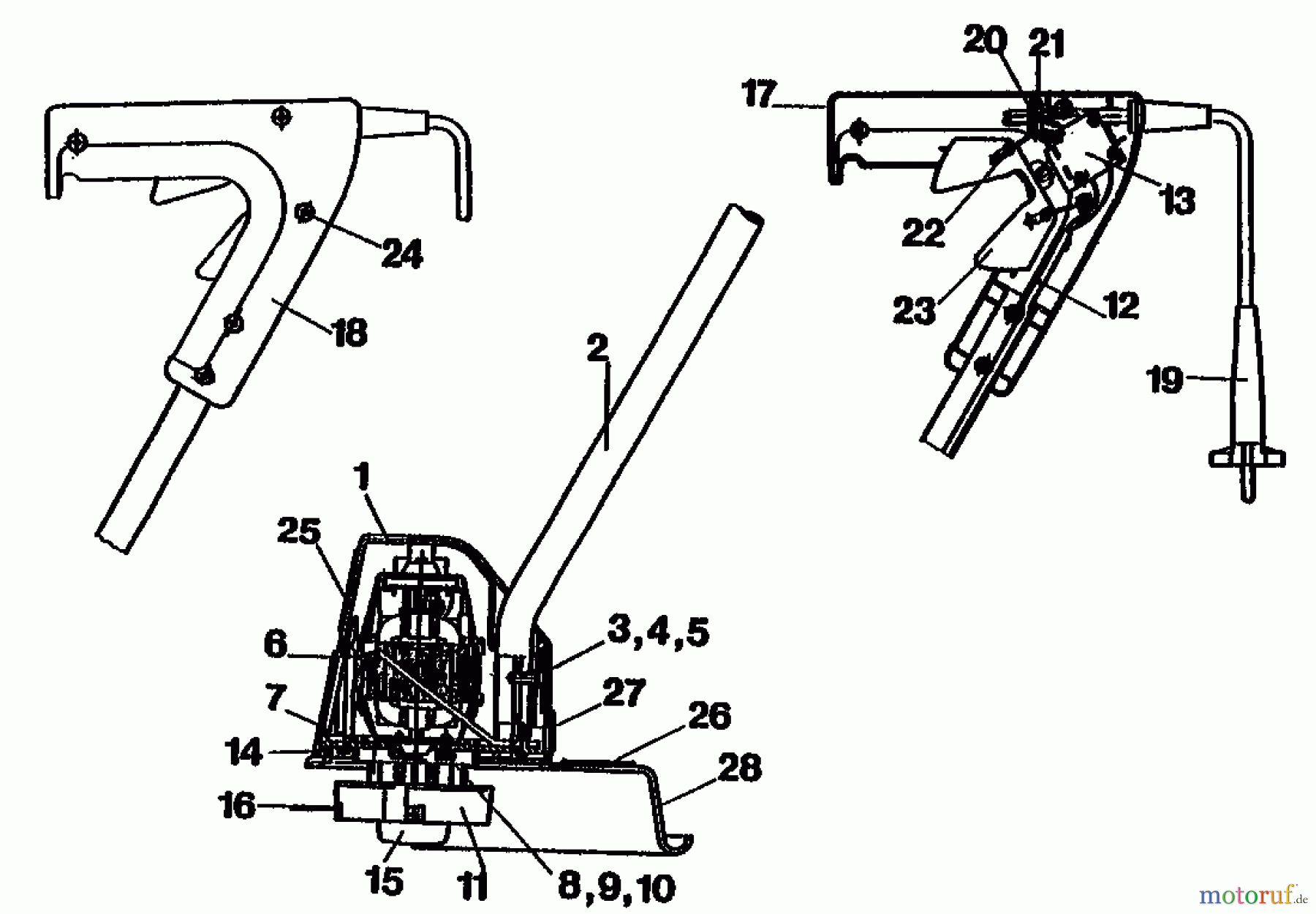 Golf Elektrotrimmer 320 RAPS 02858.06 (1991) Grundgerät