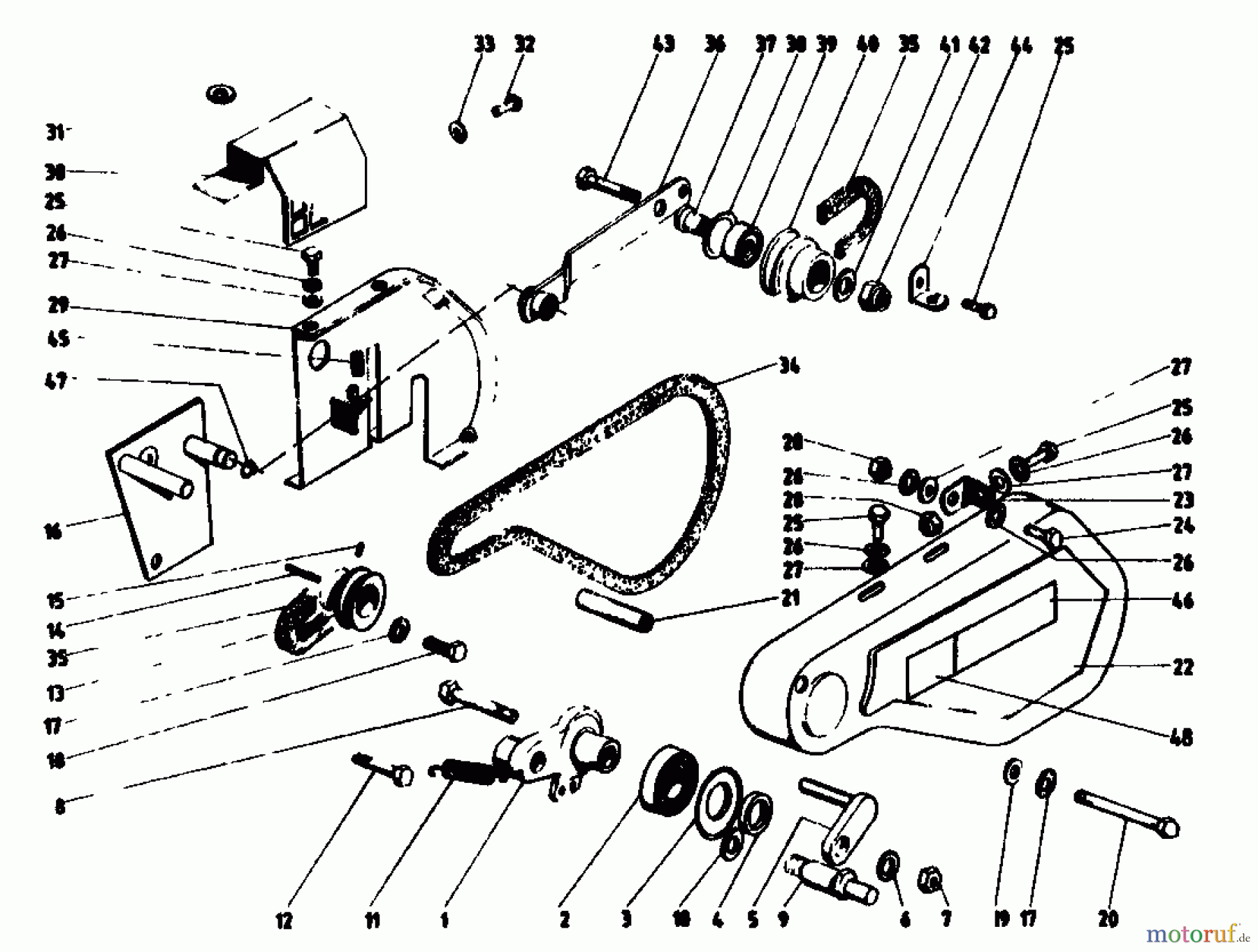 Golf Motorhacken 162 MS 4 07514.04 (1991) Fahrantrieb