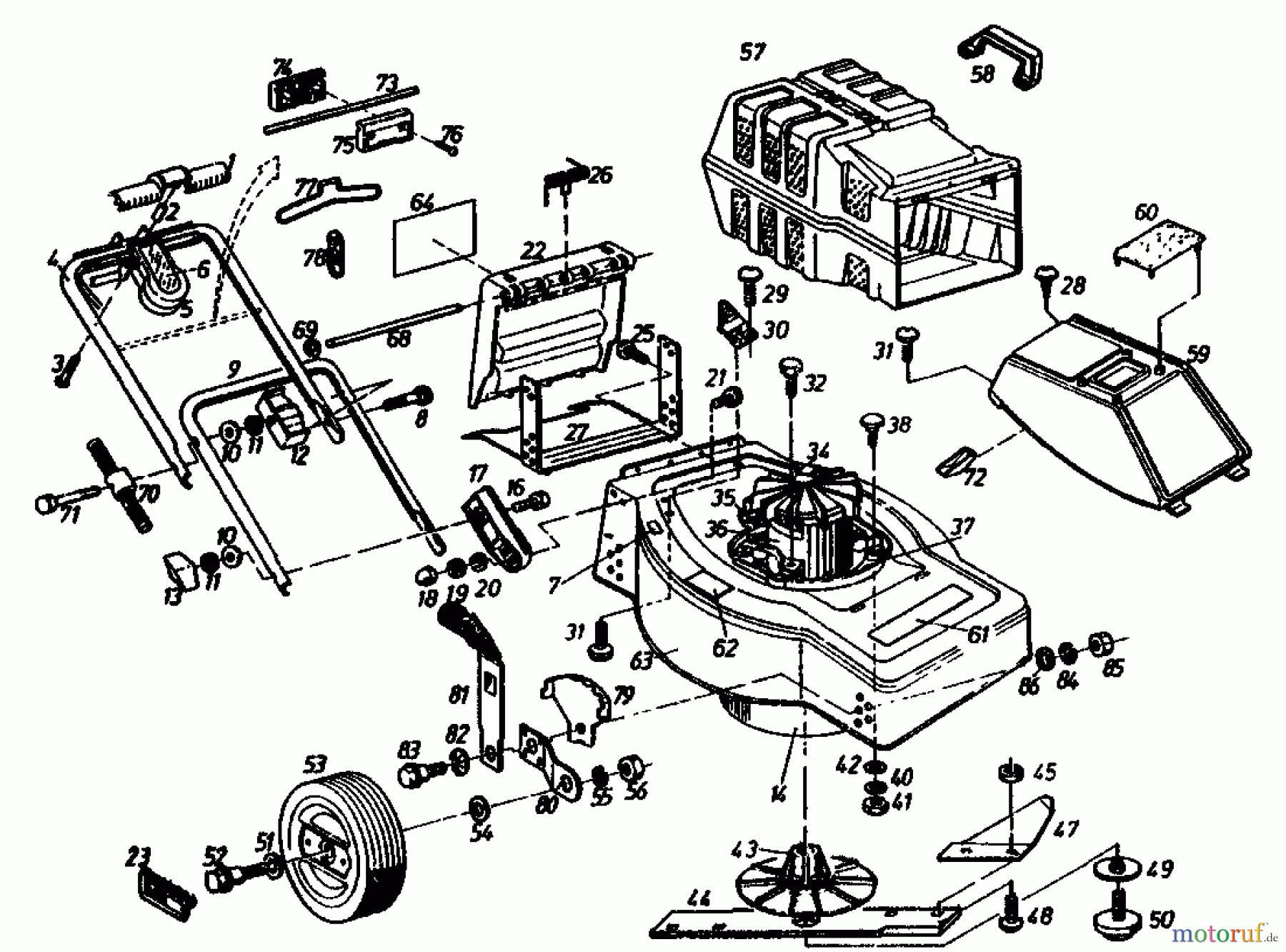  Gutbrod Elektromäher TURBO HE 02899.04  (1991) Grundgerät