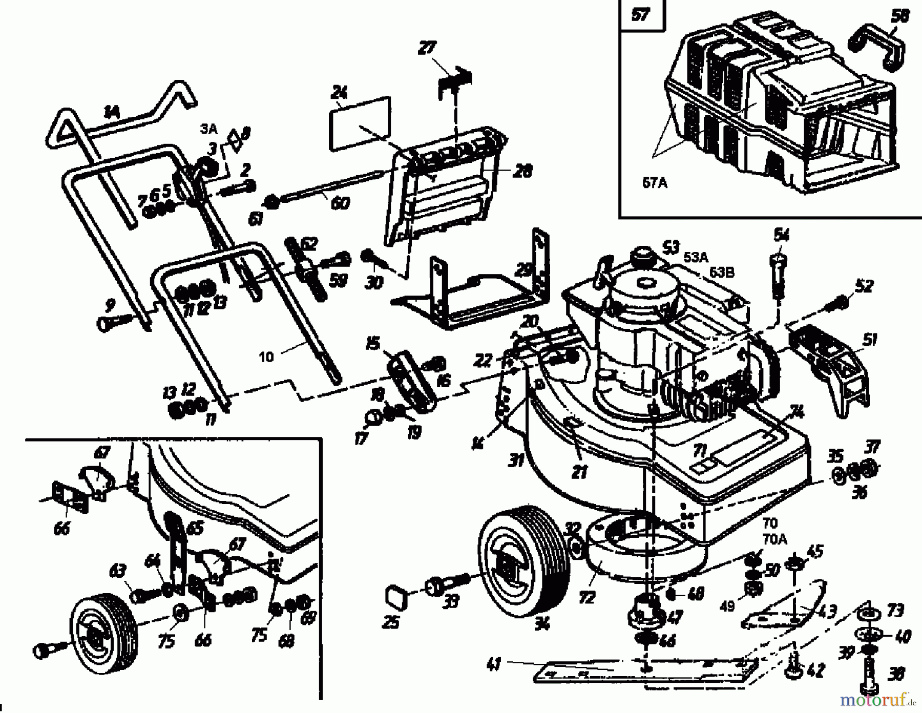  Golf Motormäher HBL 02880.04  (1991) Grundgerät