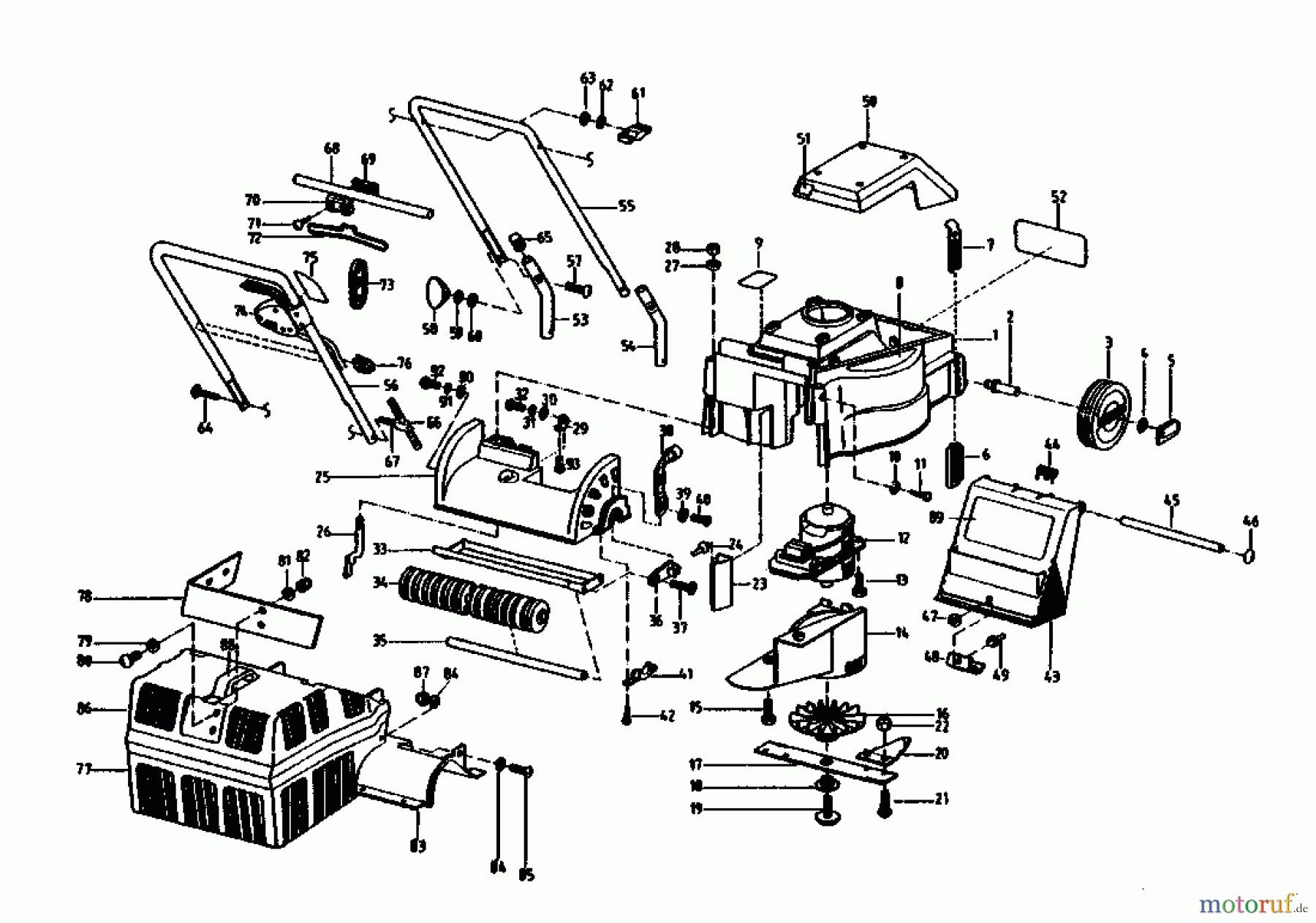 Gutbrod Elektromäher HE 40 RR 02808.01 (1991) Grundgerät