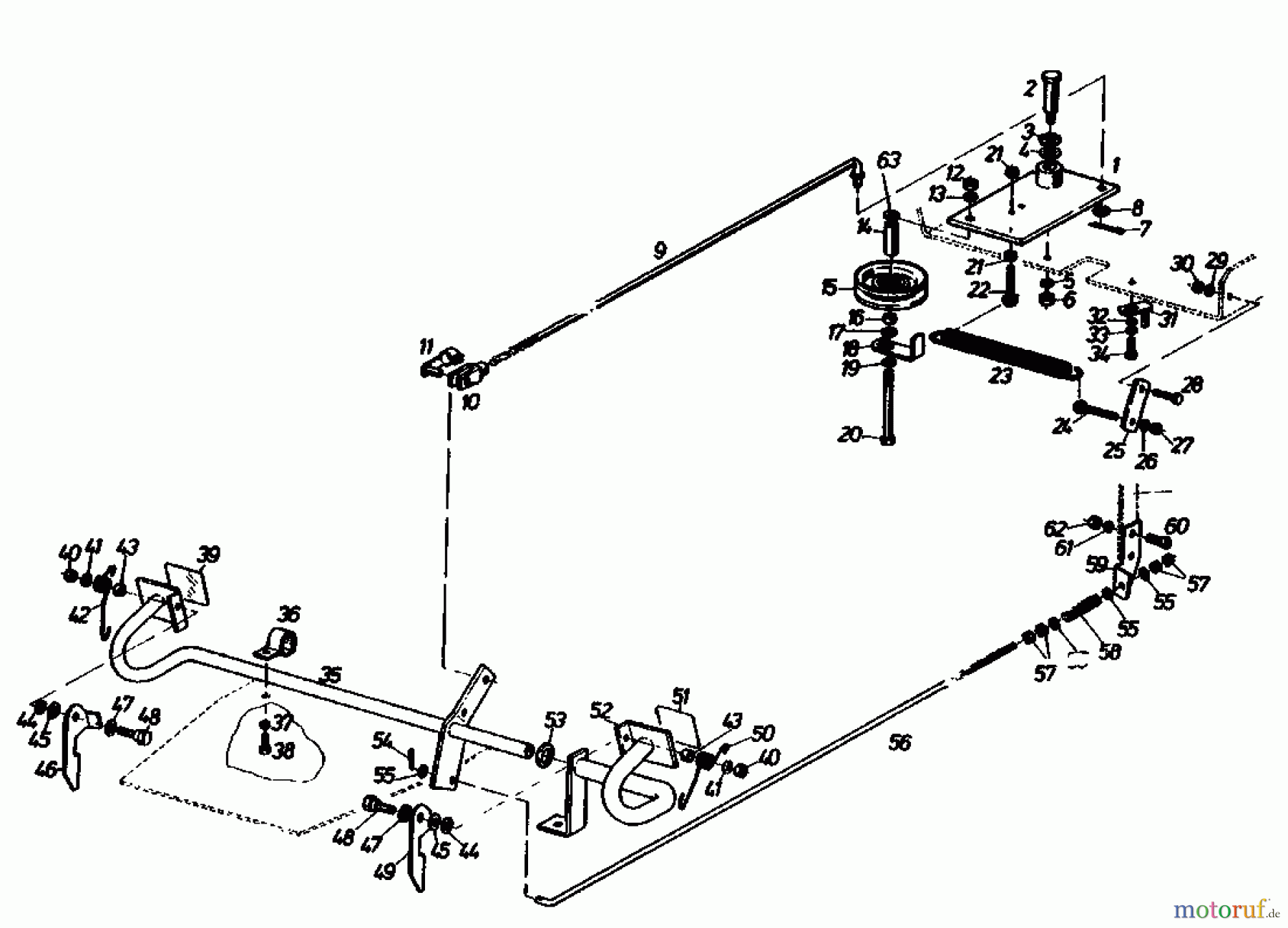 Gutbrod Rasentraktoren Sprint 1000 E 02840.04 (1991) Pedale