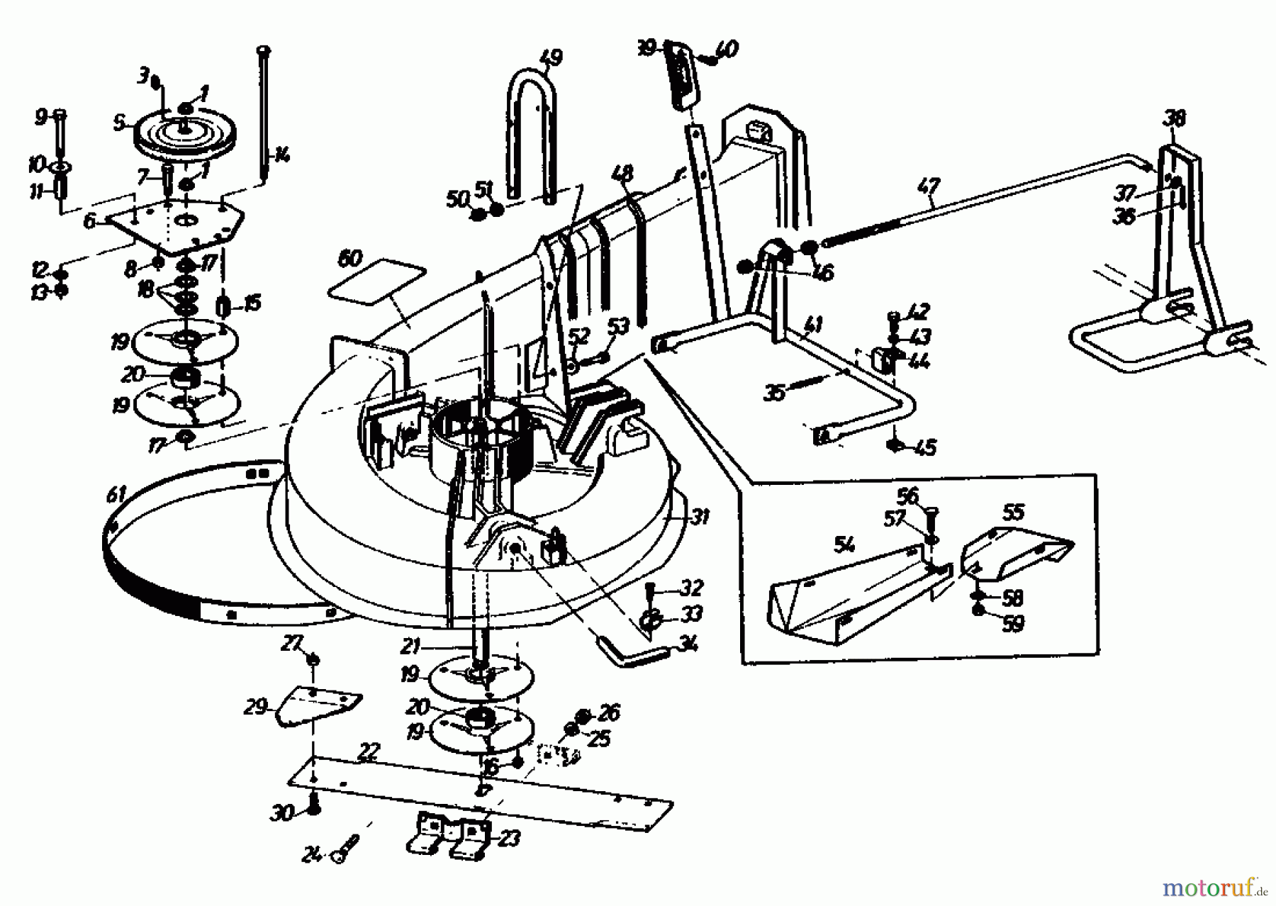 Gutbrod Rasentraktoren Sprint 1000 E 02840.04 (1991) Mähwerk 66cm