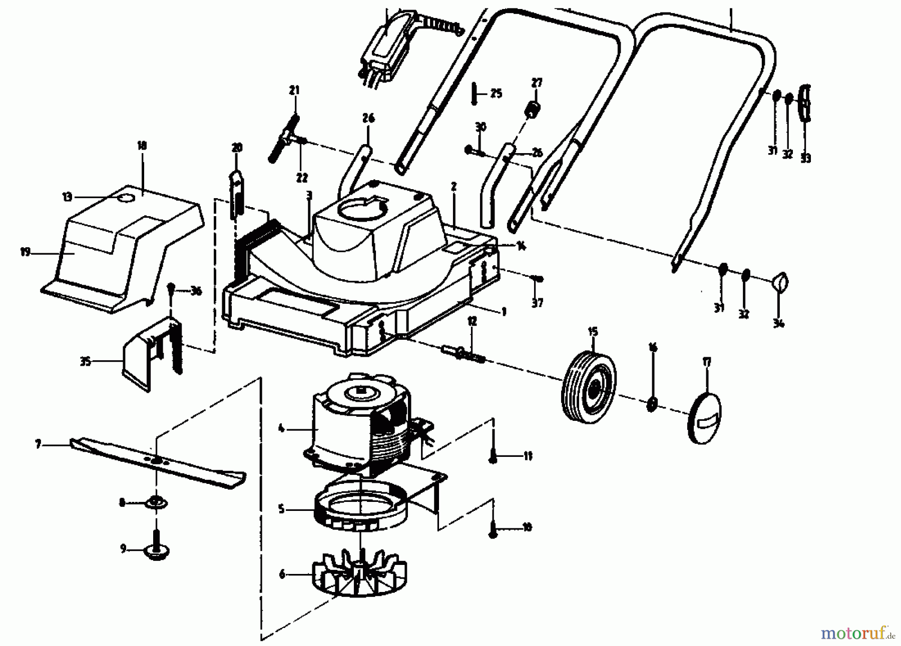  Golf Elektromäher 130 SE 02804.01  (1992) Grundgerät