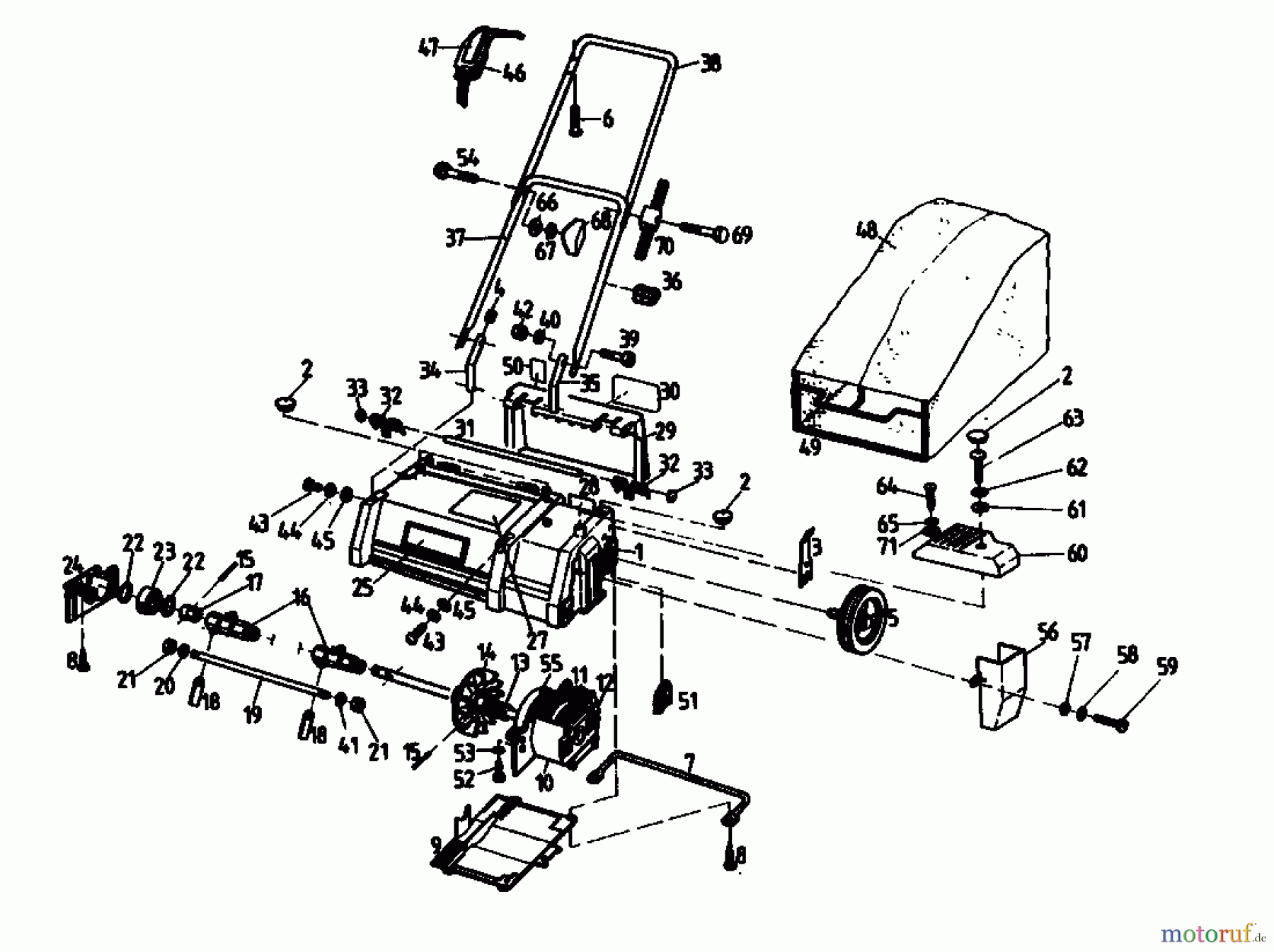  Diana Elektrovertikutierer 320 VE 02801.04  (1992) Grundgerät