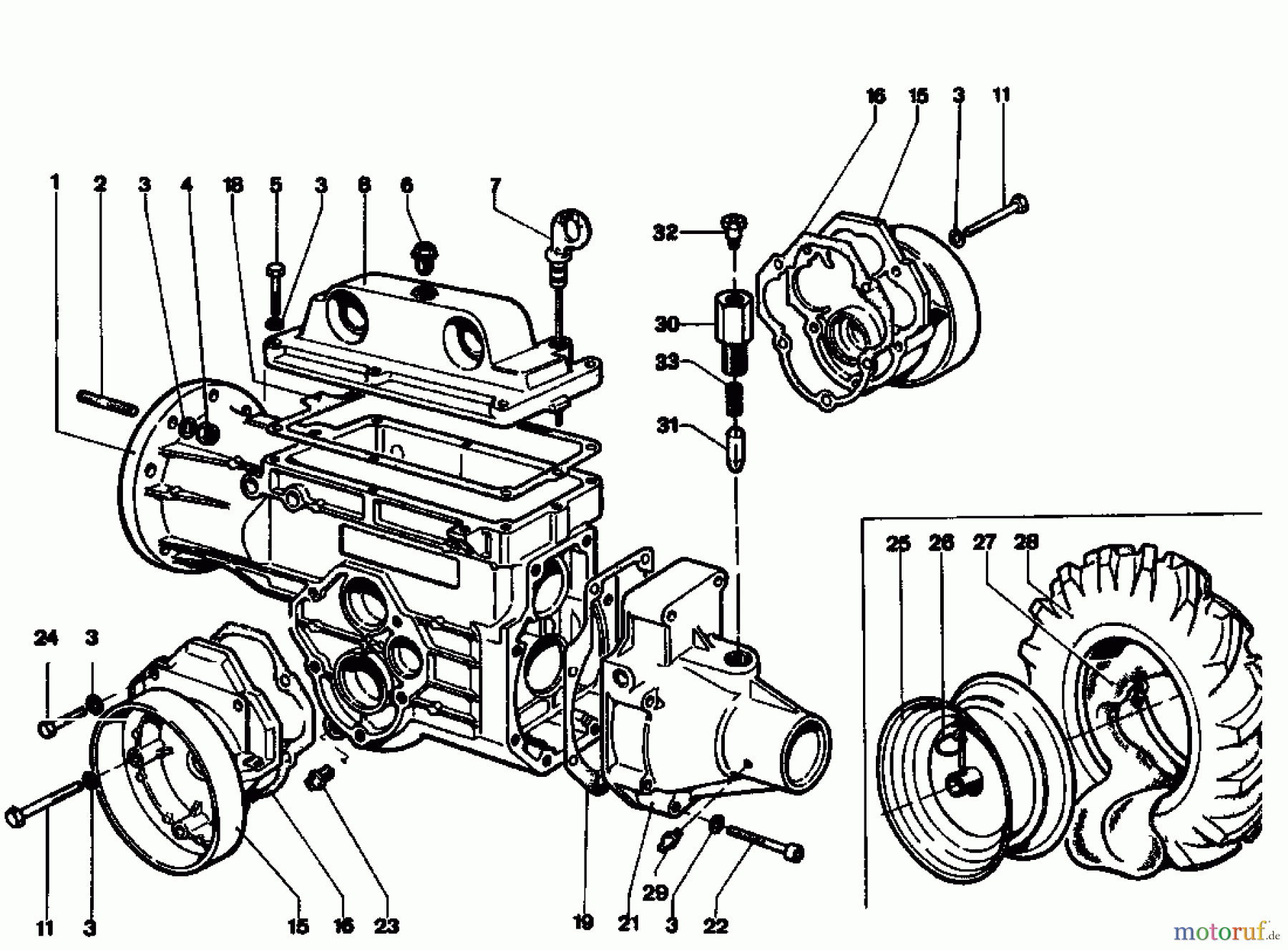 Gutbrod Balkenmäher BM 110 07517.01 (1992) Getriebe