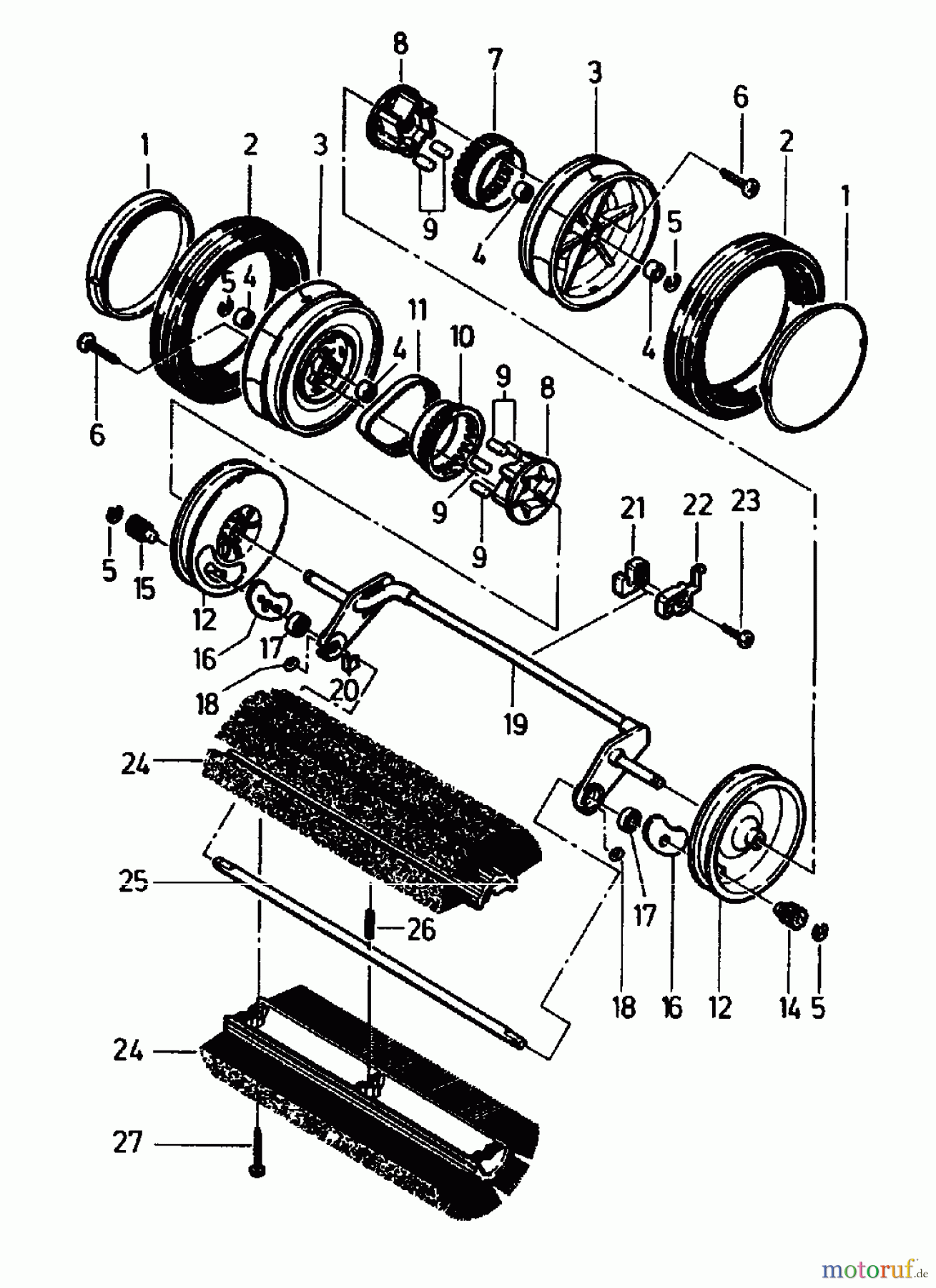  Gutbrod Handkehrmaschinen B 77 02067.03  (1993) Kehrwalze