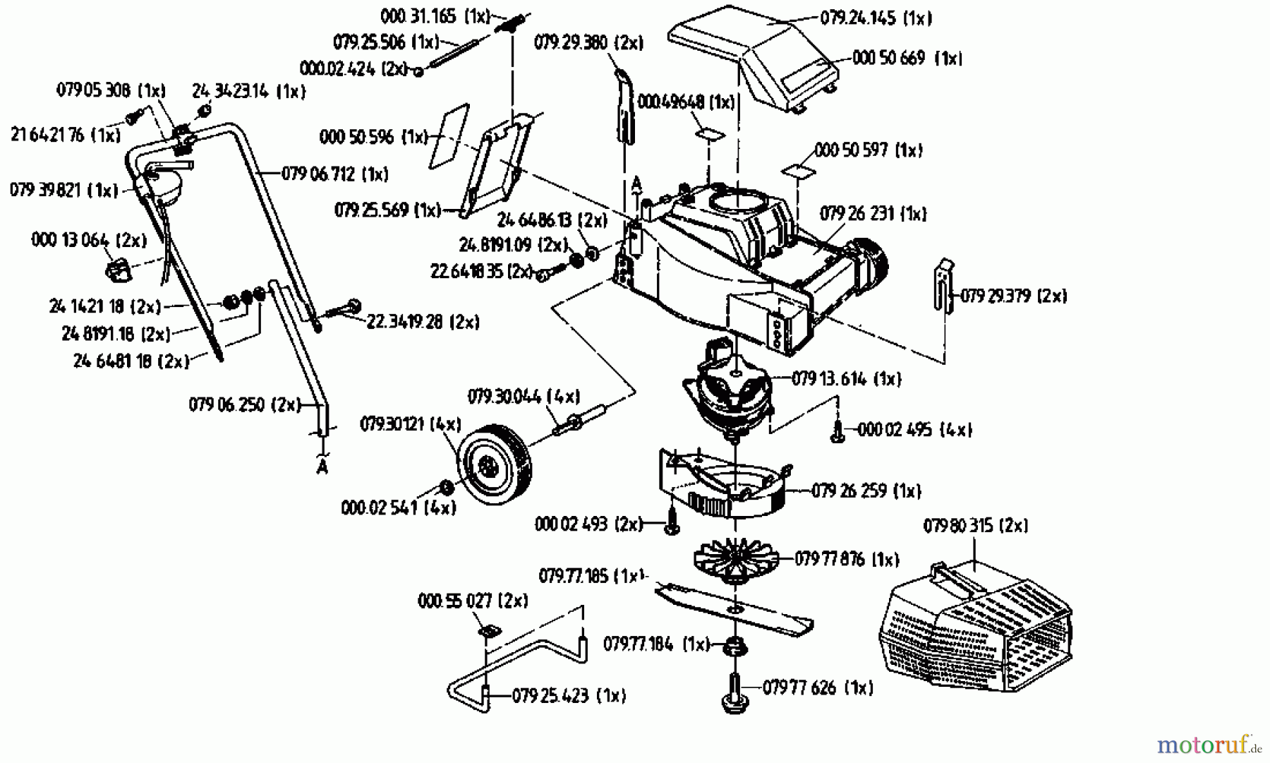 Golf Elektromäher Junior 02810.02 (1993) Grundgerät