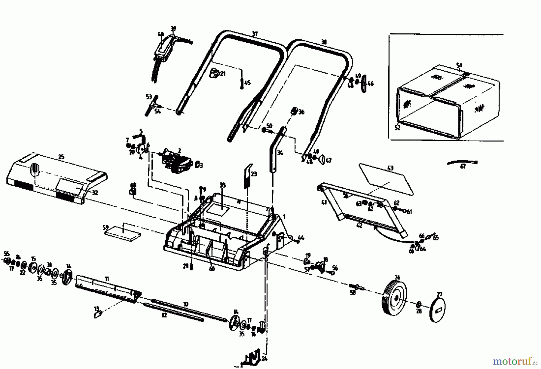 Fleurelle Elektrovertikutierer V 28 EL 02805.05 (1993) Grundgerät