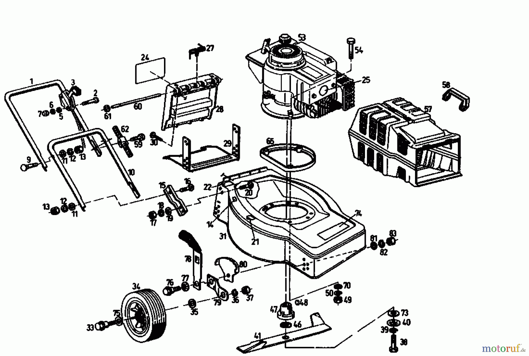 Gutbrod Motormäher ECO BT 02893.09 (1993) Grundgerät