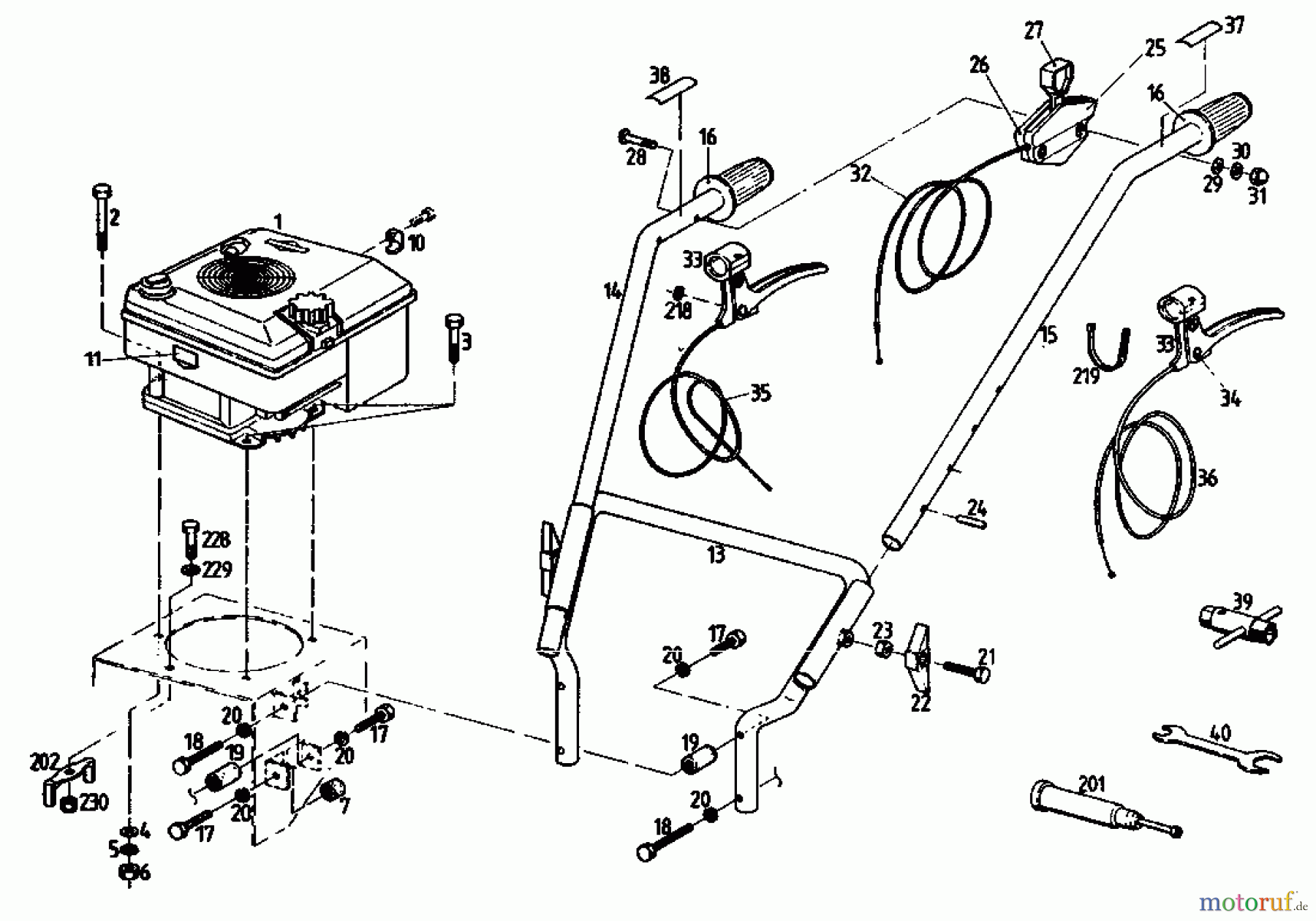 Gutbrod Balkenmäher BM 710 07515.03 (1993) Holm