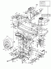 Floraself B/130 134I471E668 (1994) Ersatzteile Fahrantrieb, Motorkeilriemenscheibe, Pedal, Räder hinten