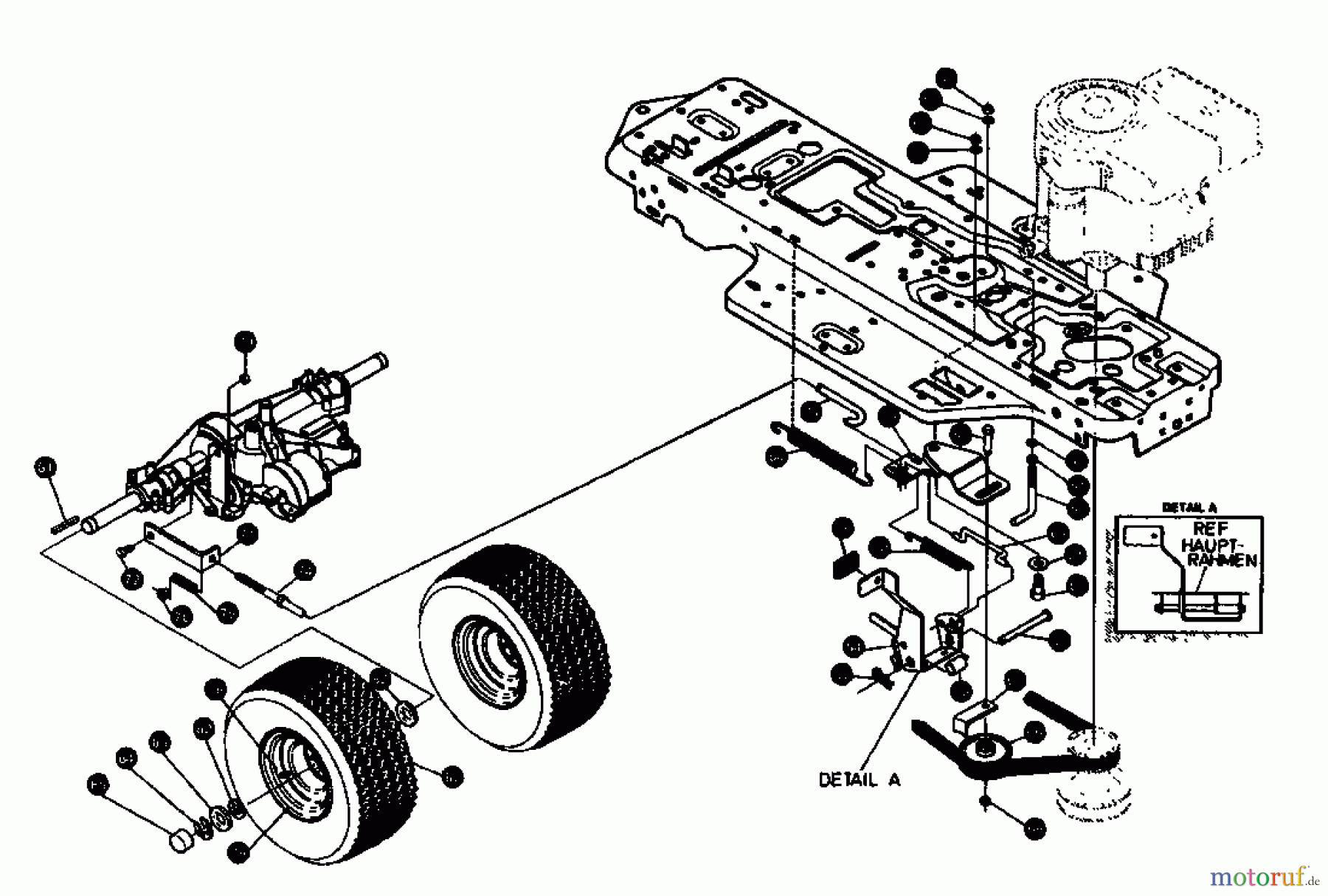 Gutbrod Rasentraktoren RSB 80-10 04015.09 (1994) Pedale, Räder hinten 18x6.5
