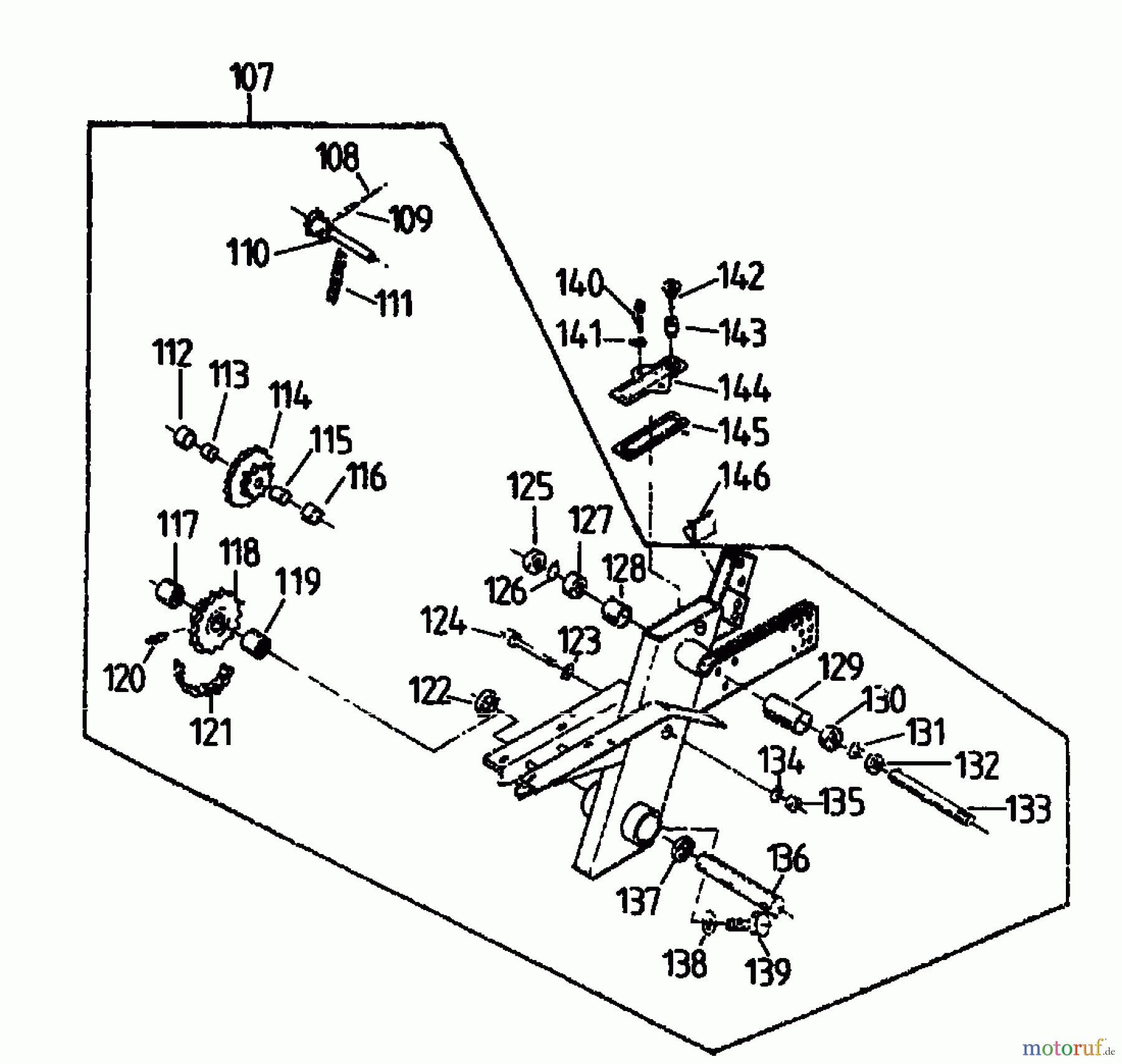  Gutbrod Motorhacken MK 65-30 07520.01  (1994) Getriebe