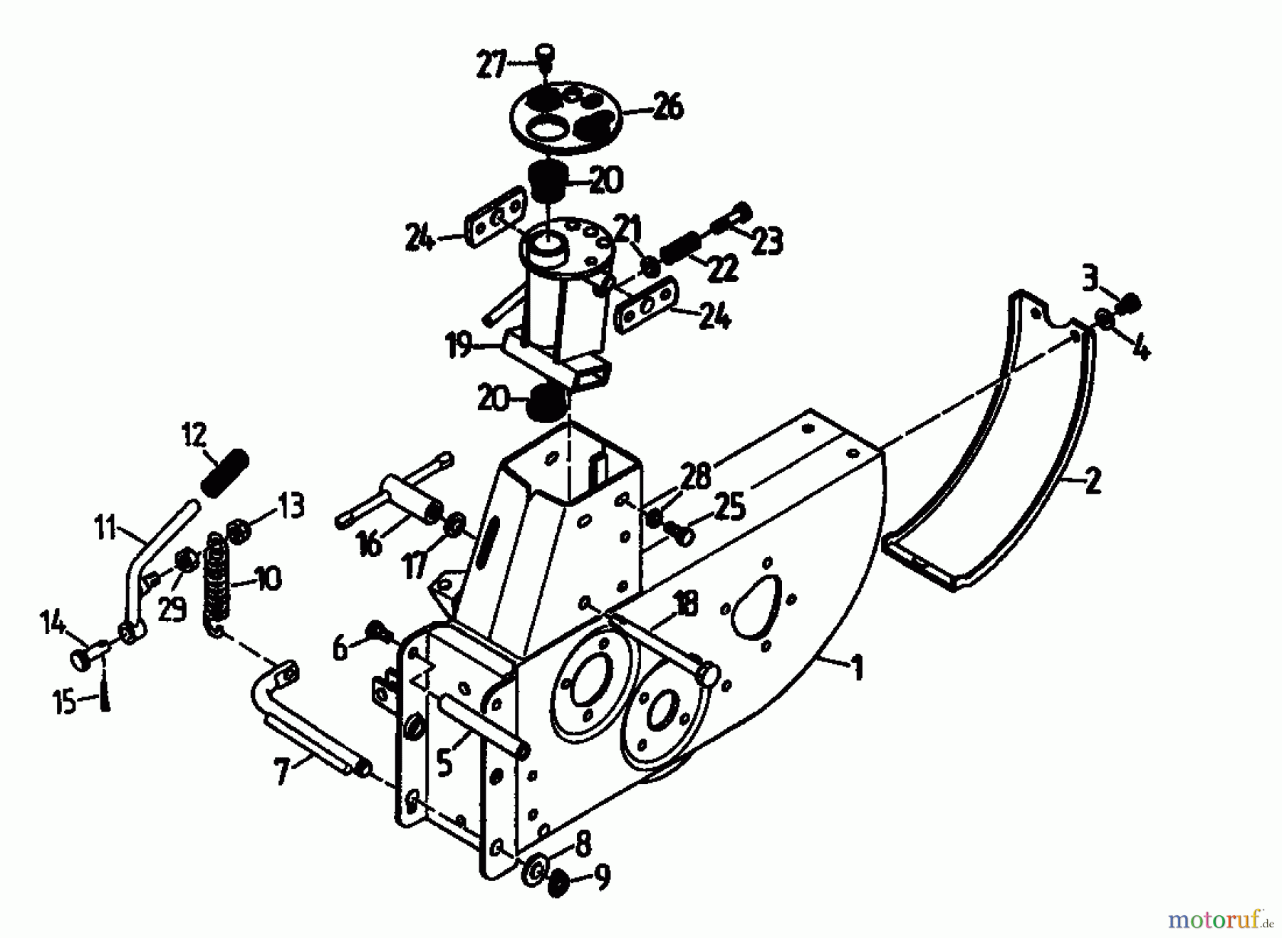 Gutbrod Balkenmäher BM 107 07517.03 (1994) Getriebegehäuse