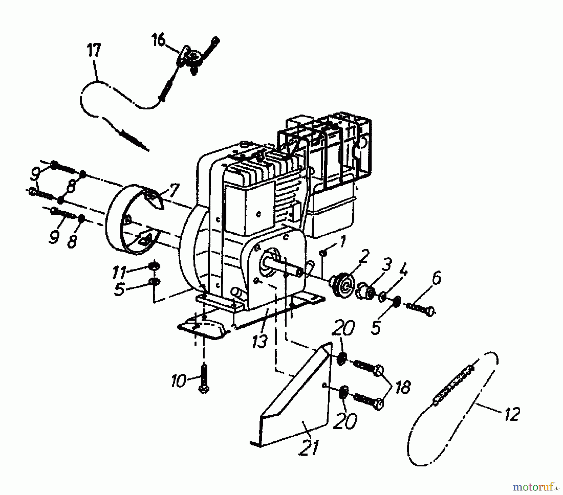  Gutbrod Balkenmäher BM 91 07517.02  (1994) Keilriemen, Motor, Tank