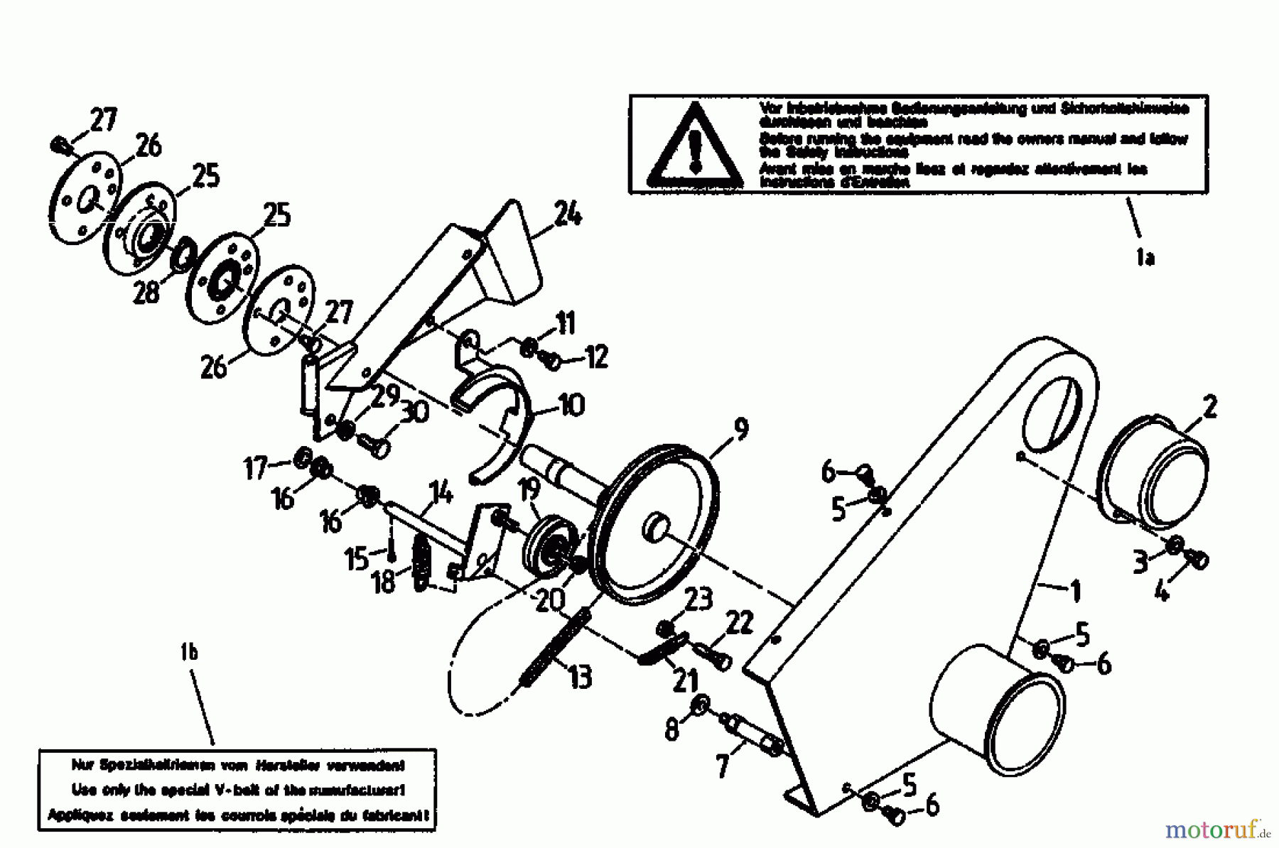 Gutbrod Balkenmäher BM 107 07517.03 (1994) Mähantrieb