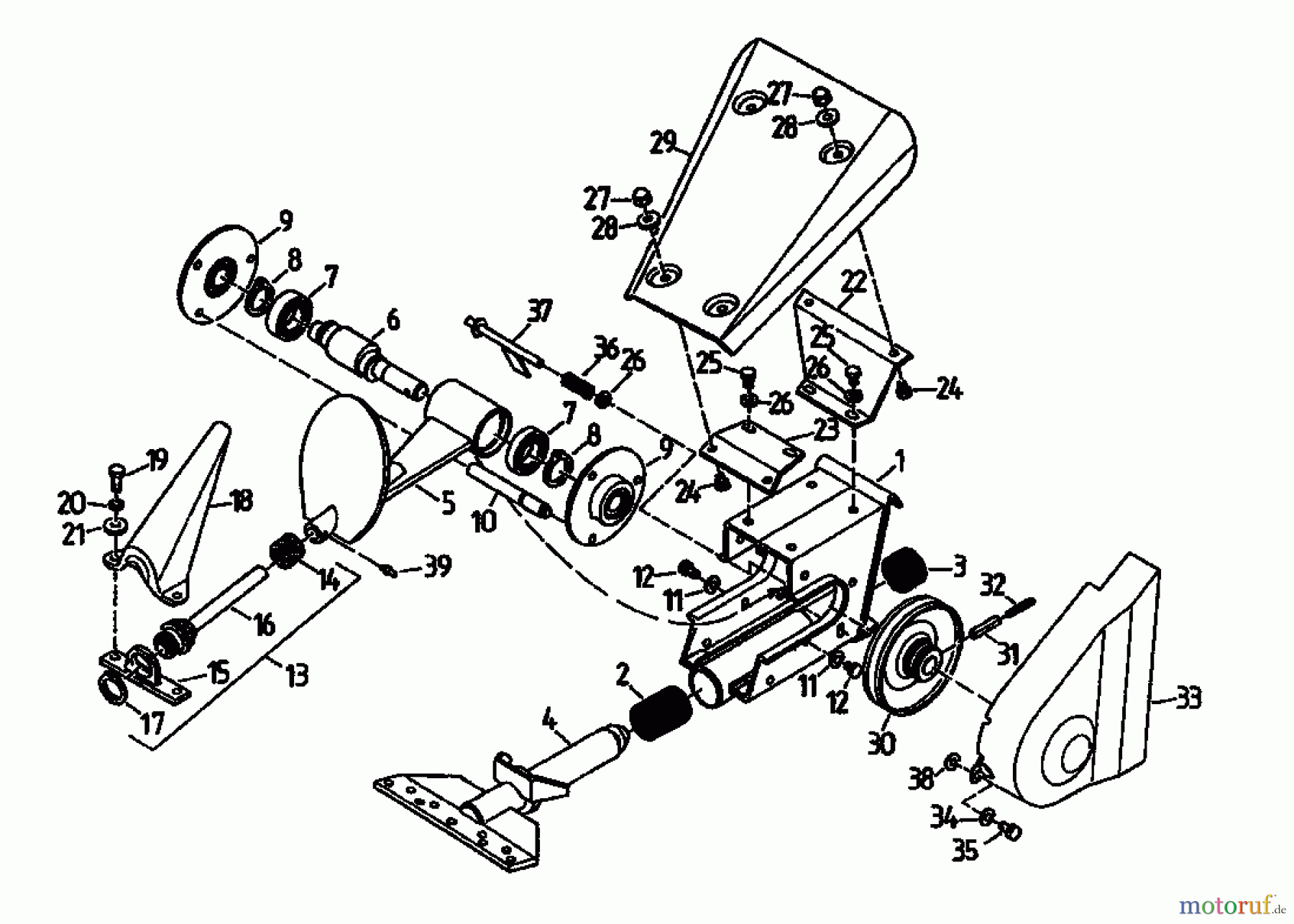 Gutbrod Balkenmäher BM 107 07517.03 (1994) Mähantrieb