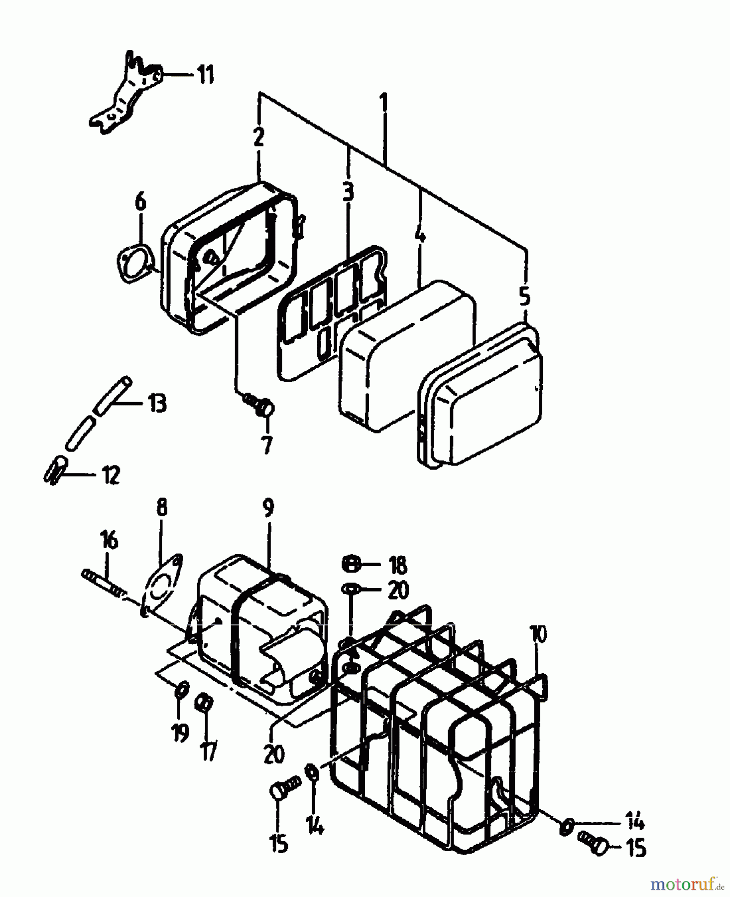 Gutbrod Balkenmäher BM 107 07517.03 (1994) Motorzubehör