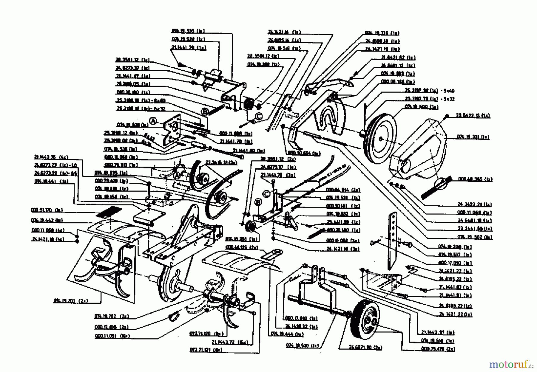 Gutbrod Motorhacken MB 62-52 KA 07518.03 (1994) Grundgerät
