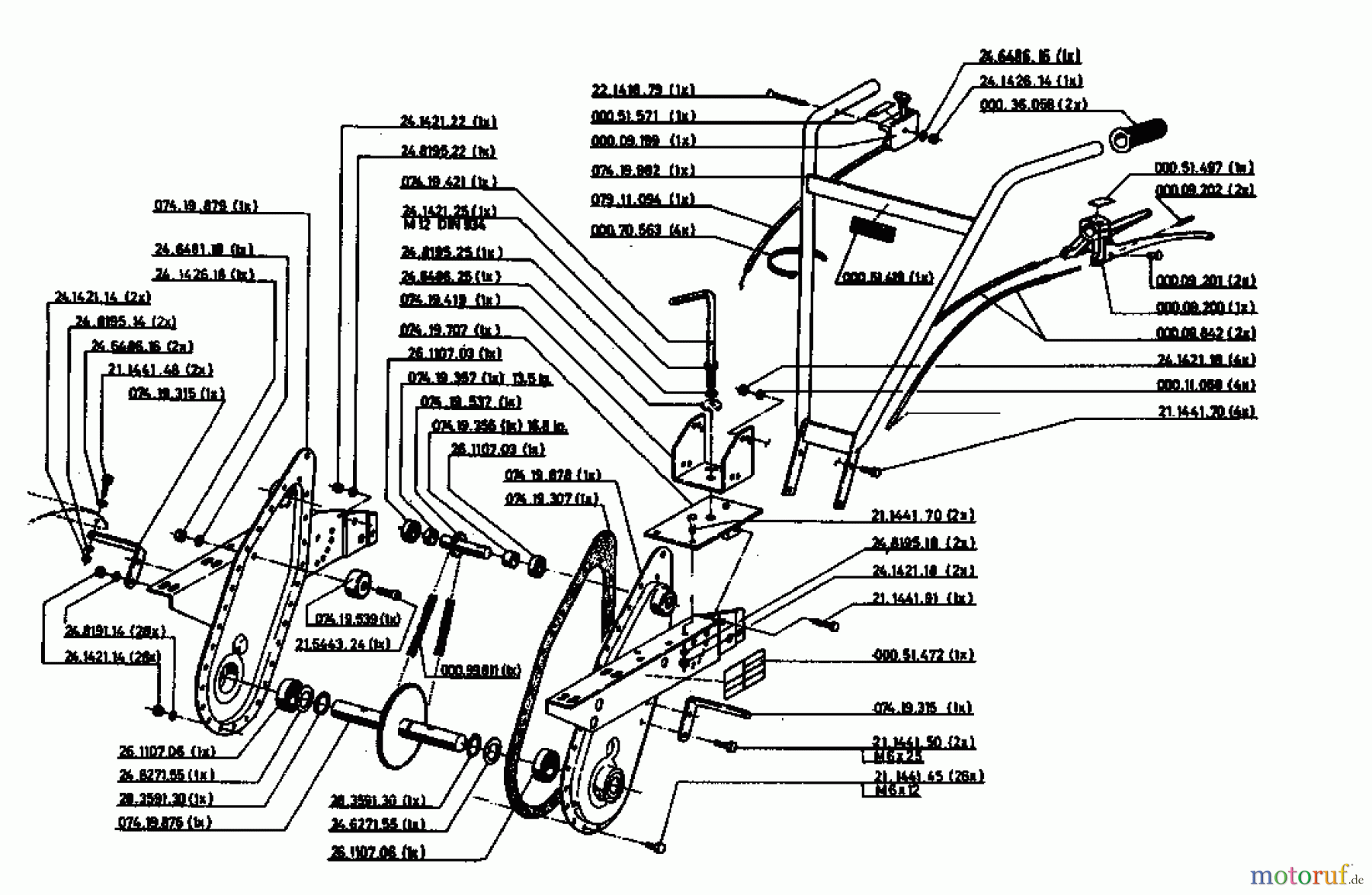 Gutbrod Motorhacken MB 62-52 KA 07518.03 (1994) Grundgerät